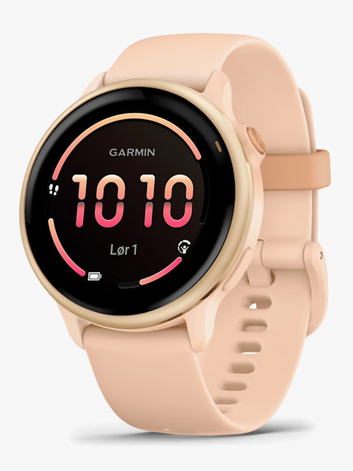 Garmin Vivoactive 6 Metallisk rosa daggry-farget med rosa daggry-farget rem