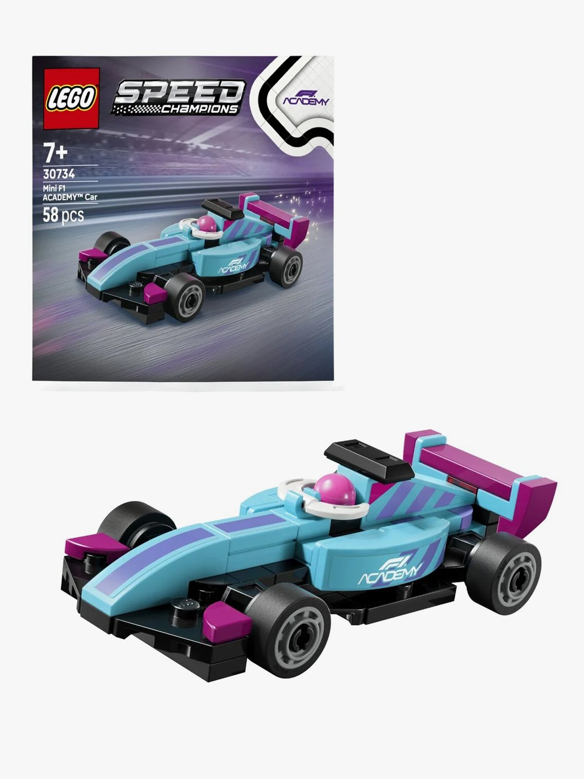 LEGO® Speed Champions Mini F1 ACADEMY™ Car Flerfarget