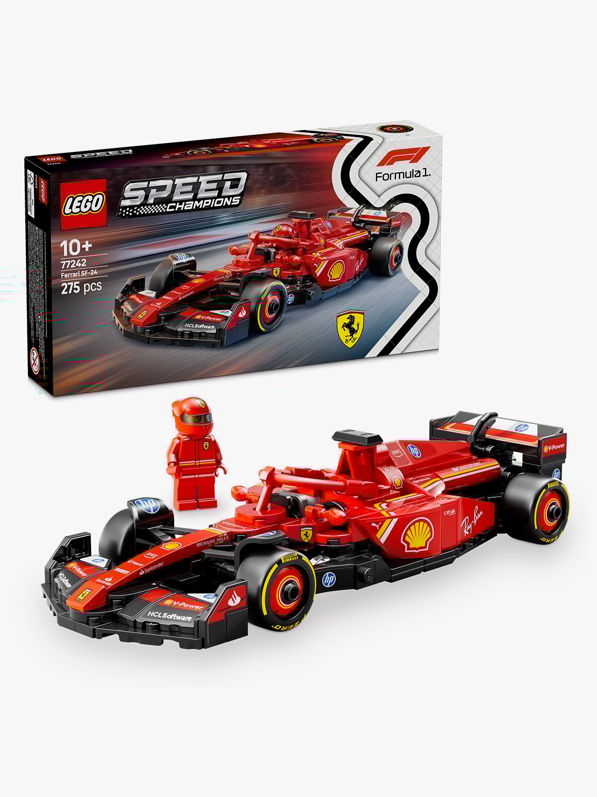 LEGO® Speed Champions Ferrari SF-24 F1® Race Car Flerfarget