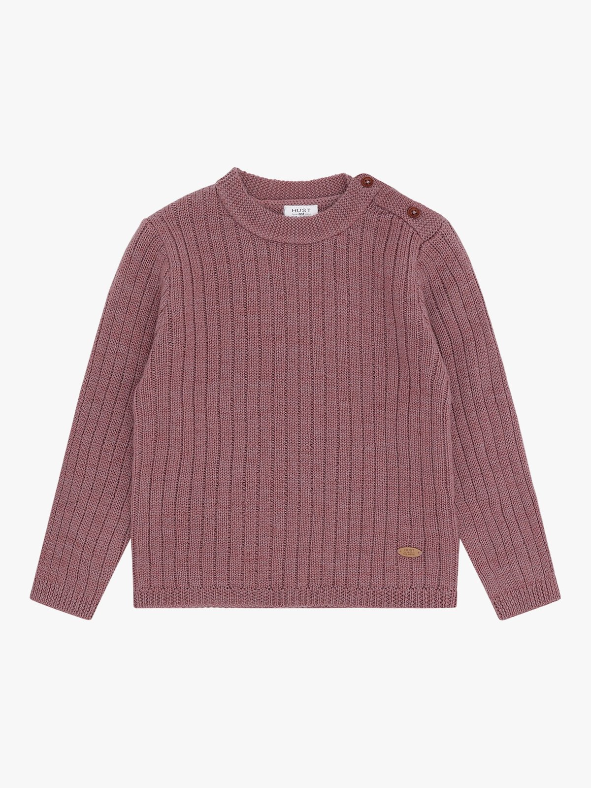 Hust and Claire Pil Wool Rib Pale Mauve