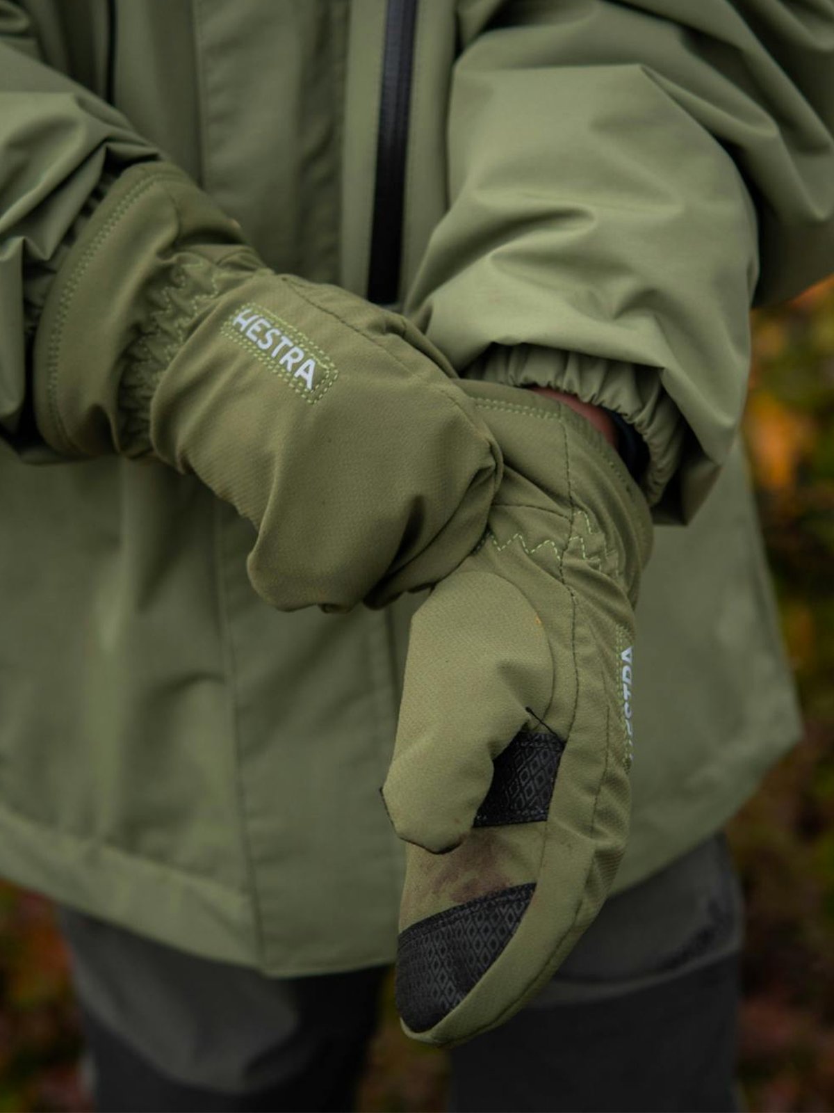 Hestra CZone Pluto Junior mitt Olive