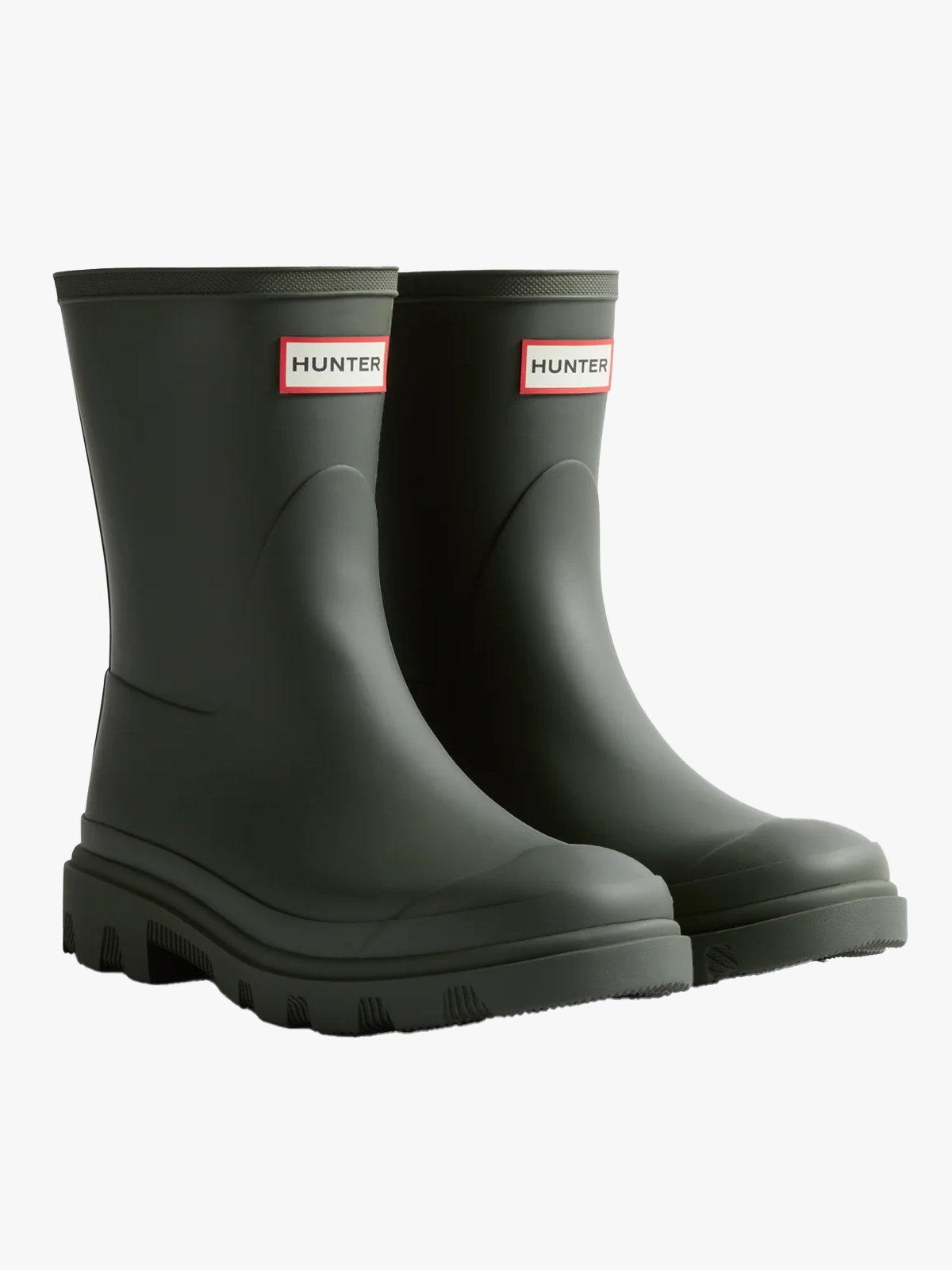 Hunter Unisex Downpour Short Boot Dark Olive