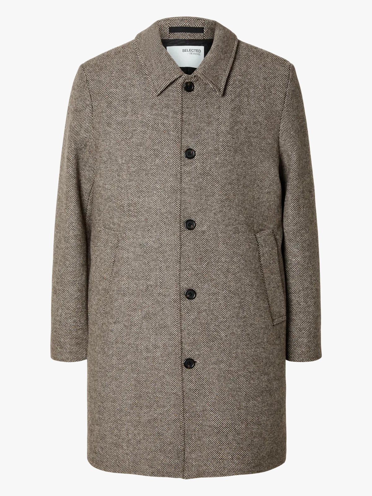 Selected Homme Archive Car Coat Demitasse Donegal