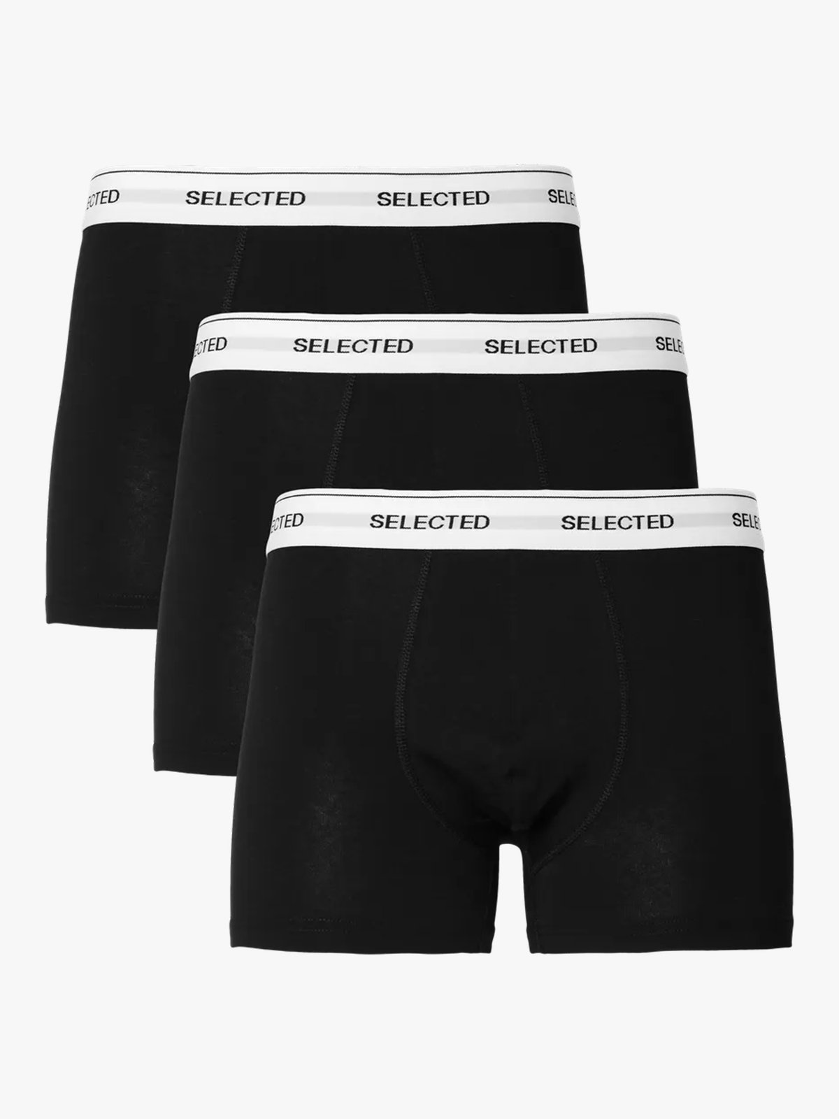 Selected Homme Liam 3-Pack Trunk Black