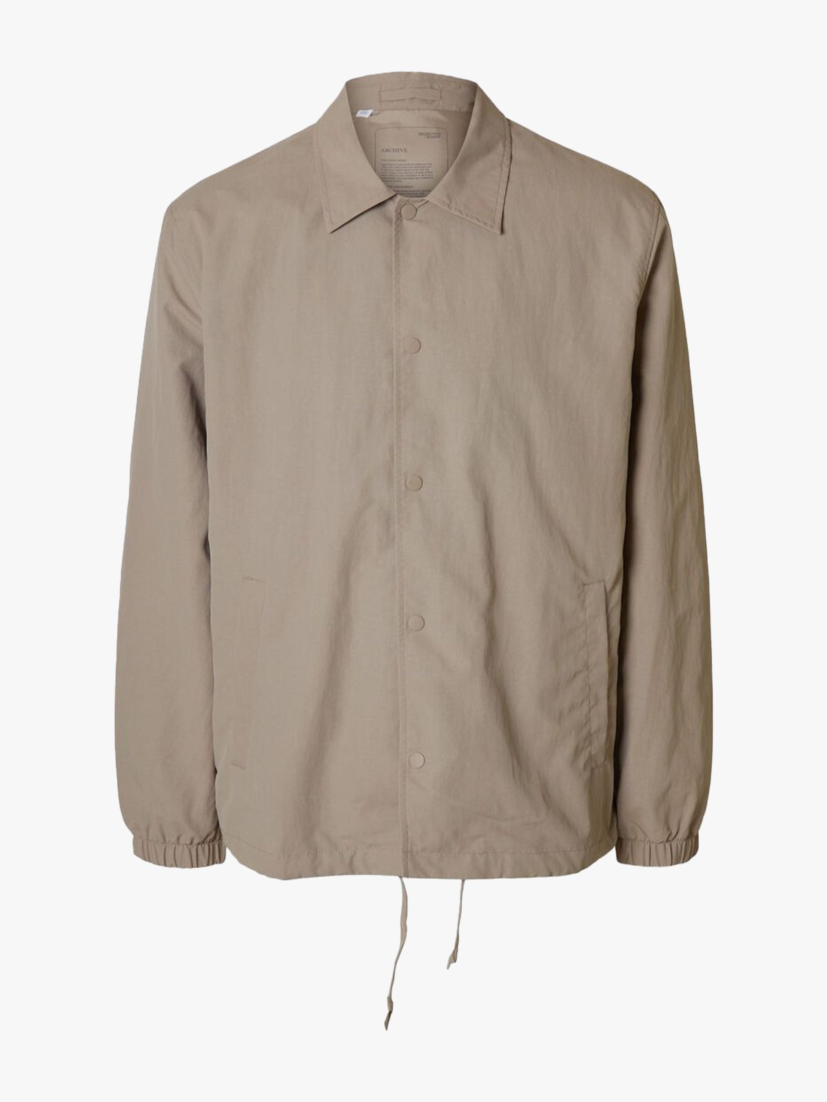 Selected Homme Archive Coach Jacket Greige