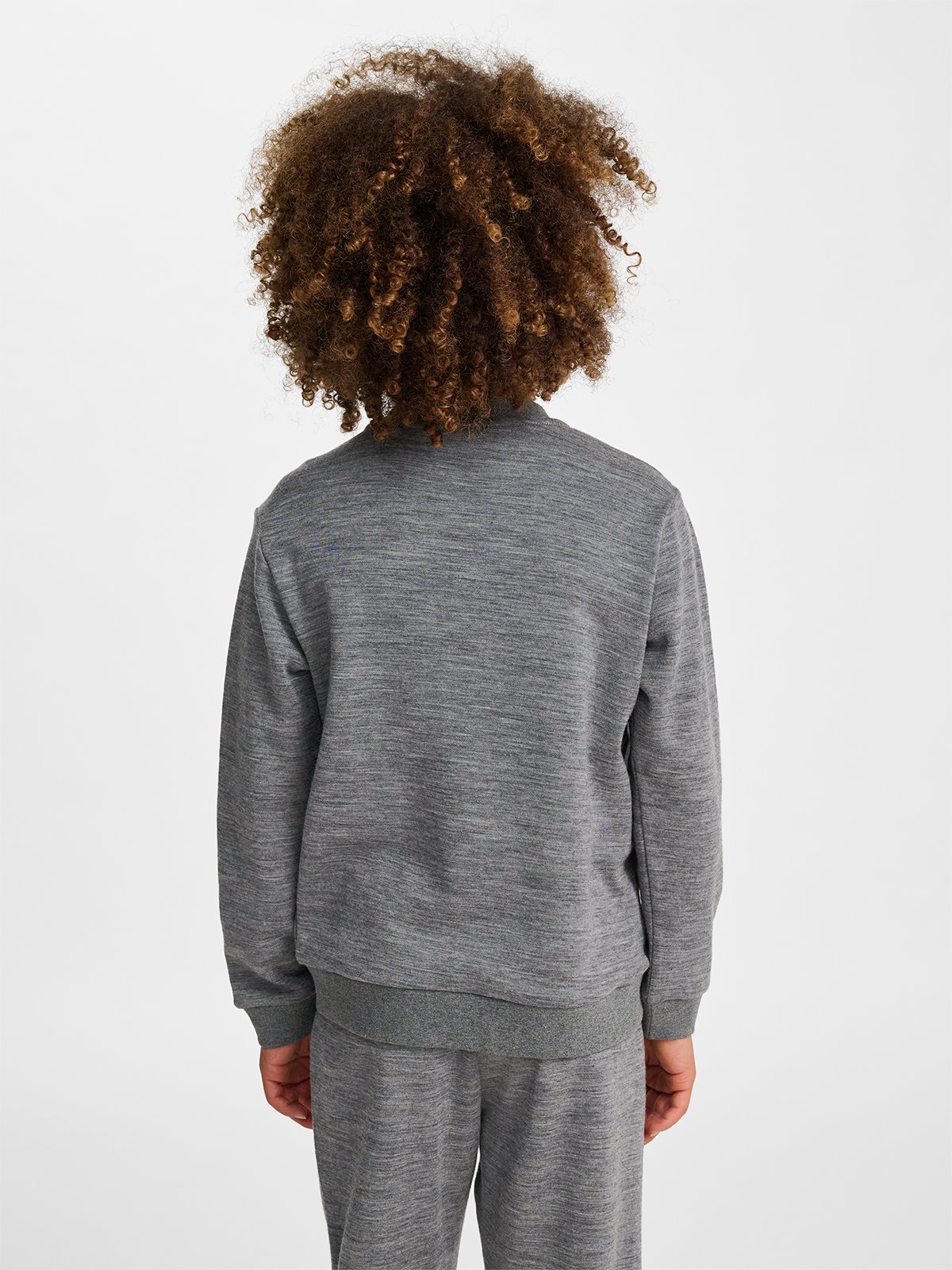 Hummel Junior Wool Zip Jacket Bee Dark Grey Melange