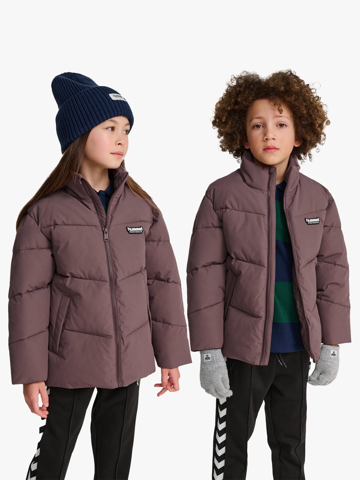 Hummel Jr Puffer Jacket Peppercorn
