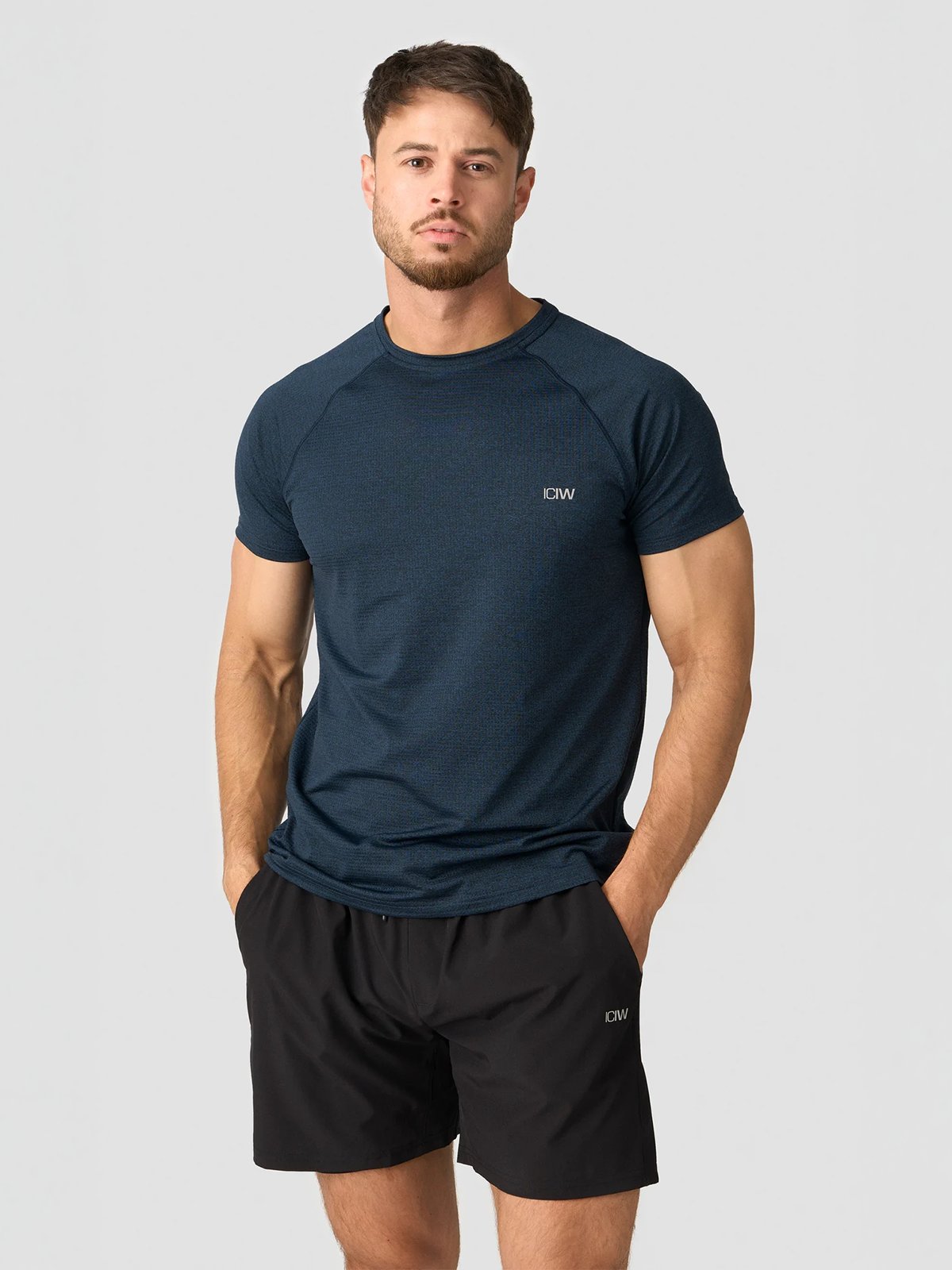 ICIW Training Mesh T-Shirt Steel Blue