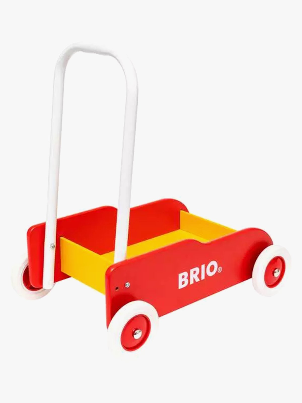 Brio Gåvogn rød/gul Flerfarget