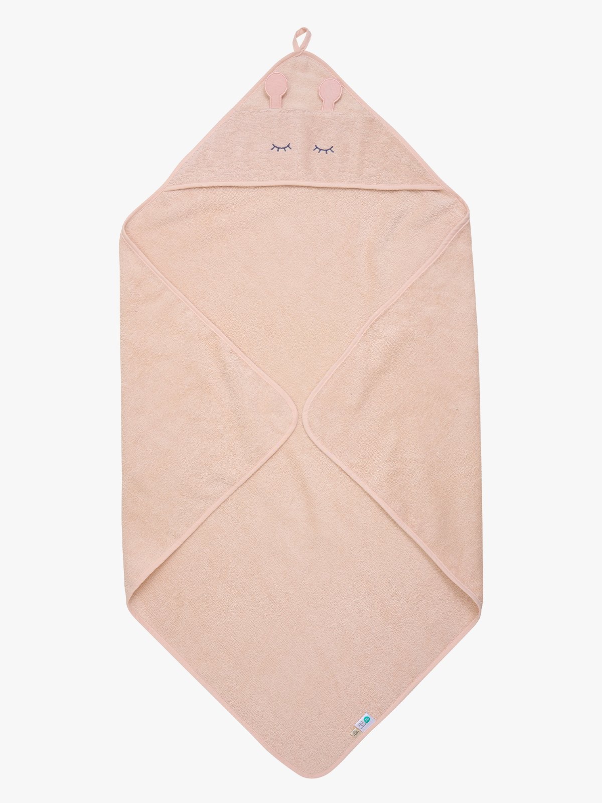 Pippi Hooded baby towel Rosa
