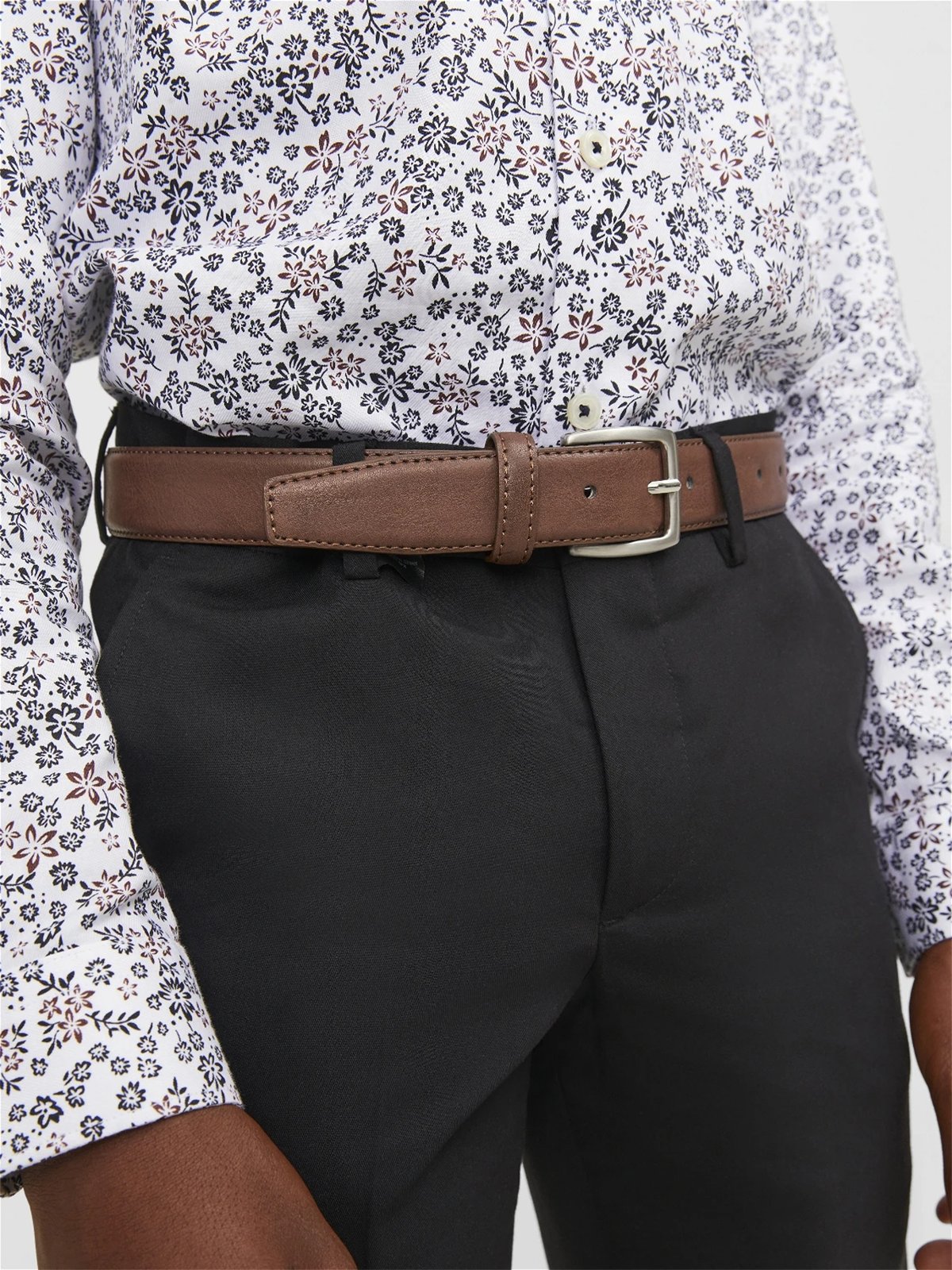 Jack and Jones Junior Anton Belt Junior Cognac