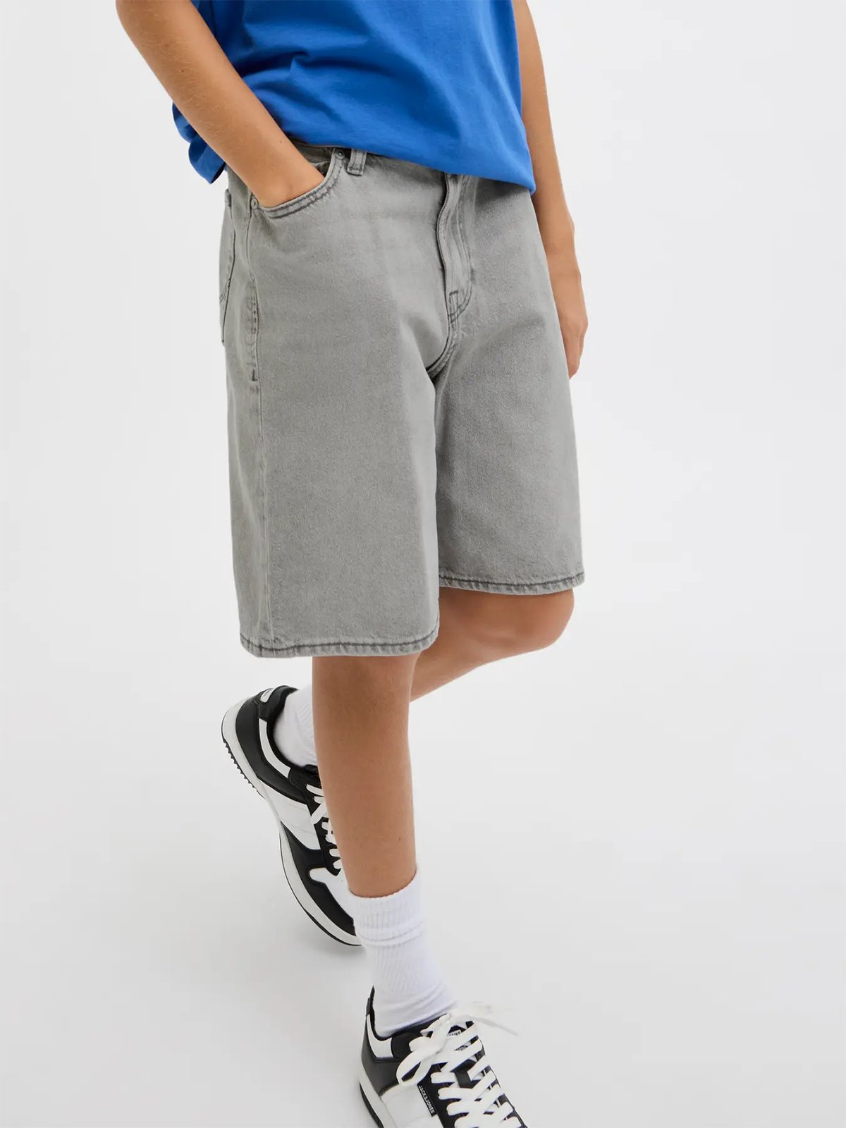 Jack and Jones Junior Tony Original Shorts Junior Grey Denim