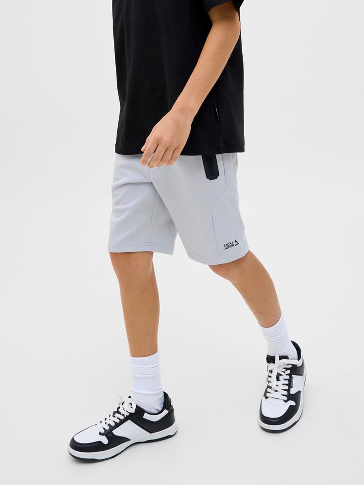 Jack and Jones Junior Gordon Fusion Sweat Shorts Junior Gray Dawn