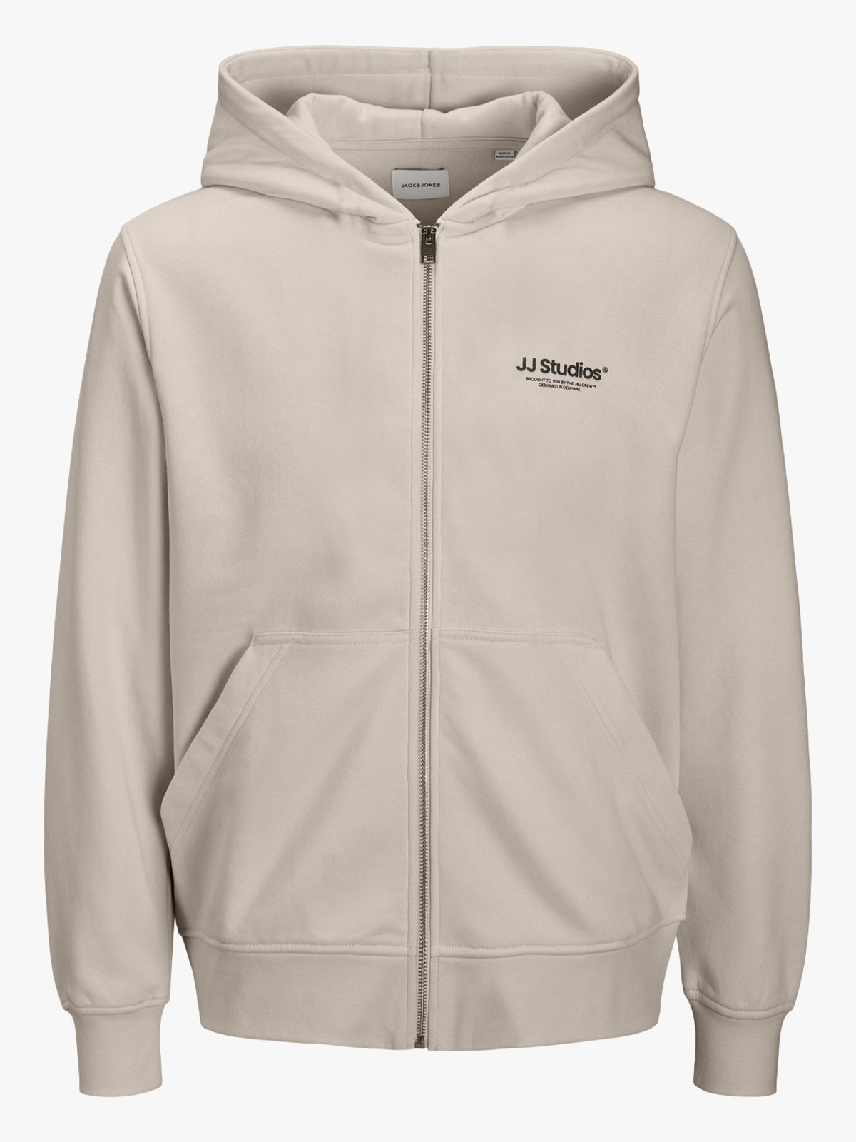 Jack and Jones Junior Soho Sweat Zip Hood Moonbeam