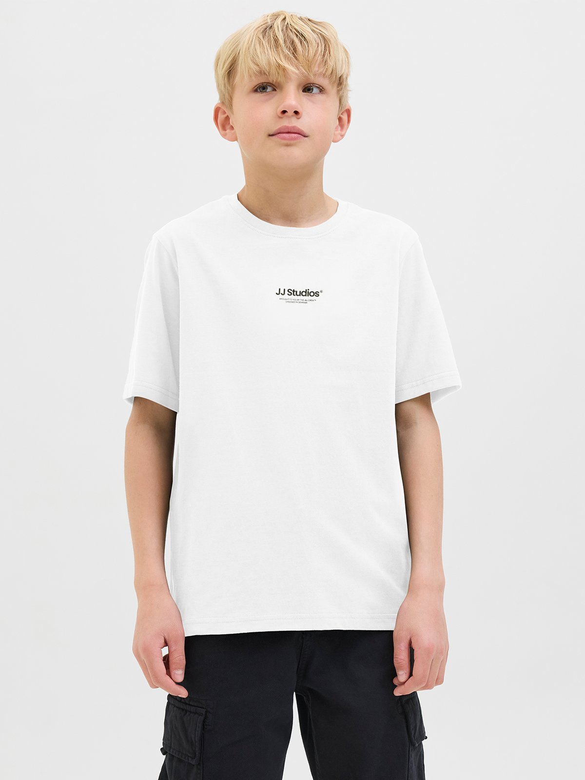 Jack and Jones Junior Soho Tee Crew Neck White