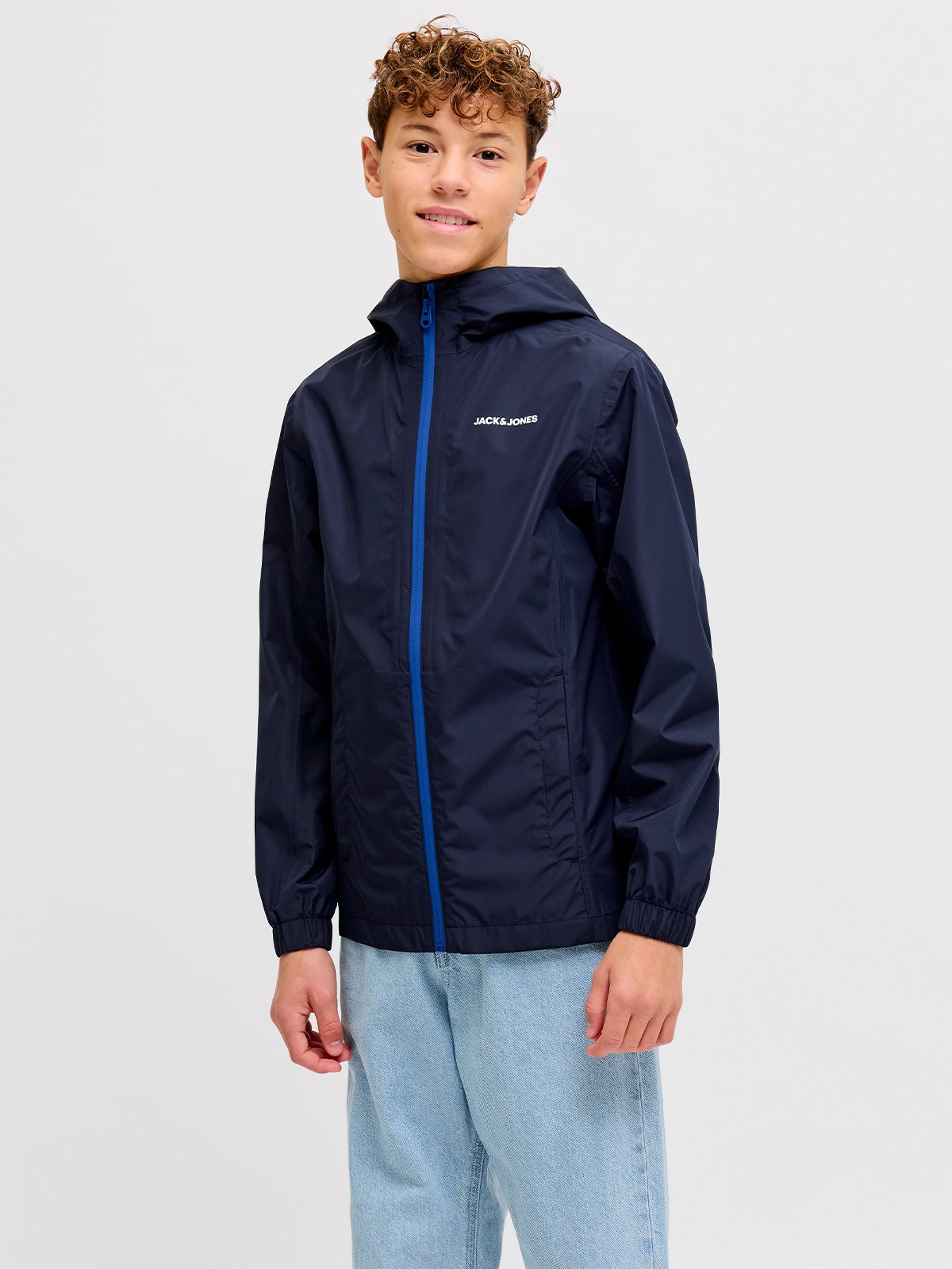 Jack and Jones Junior Junior Flynn Rain Jacket Blue / Navy Blazer