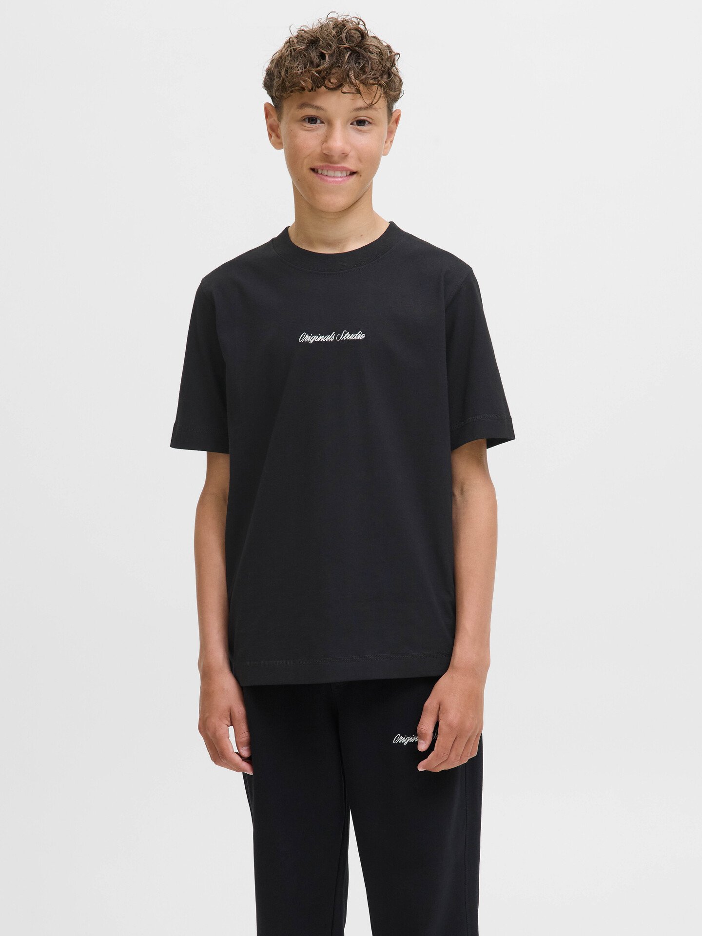 Jack and Jones Junior Norrebro Tee Short Sleeve Junior Black