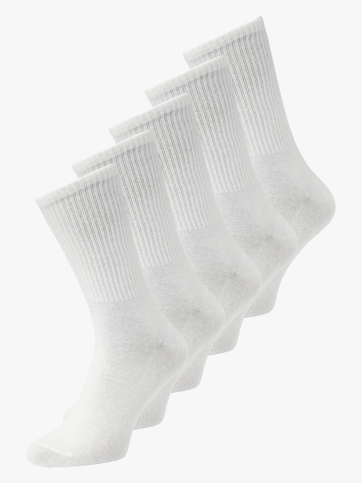 Jack and Jones Basic Tennis Sock 5 Pack White
