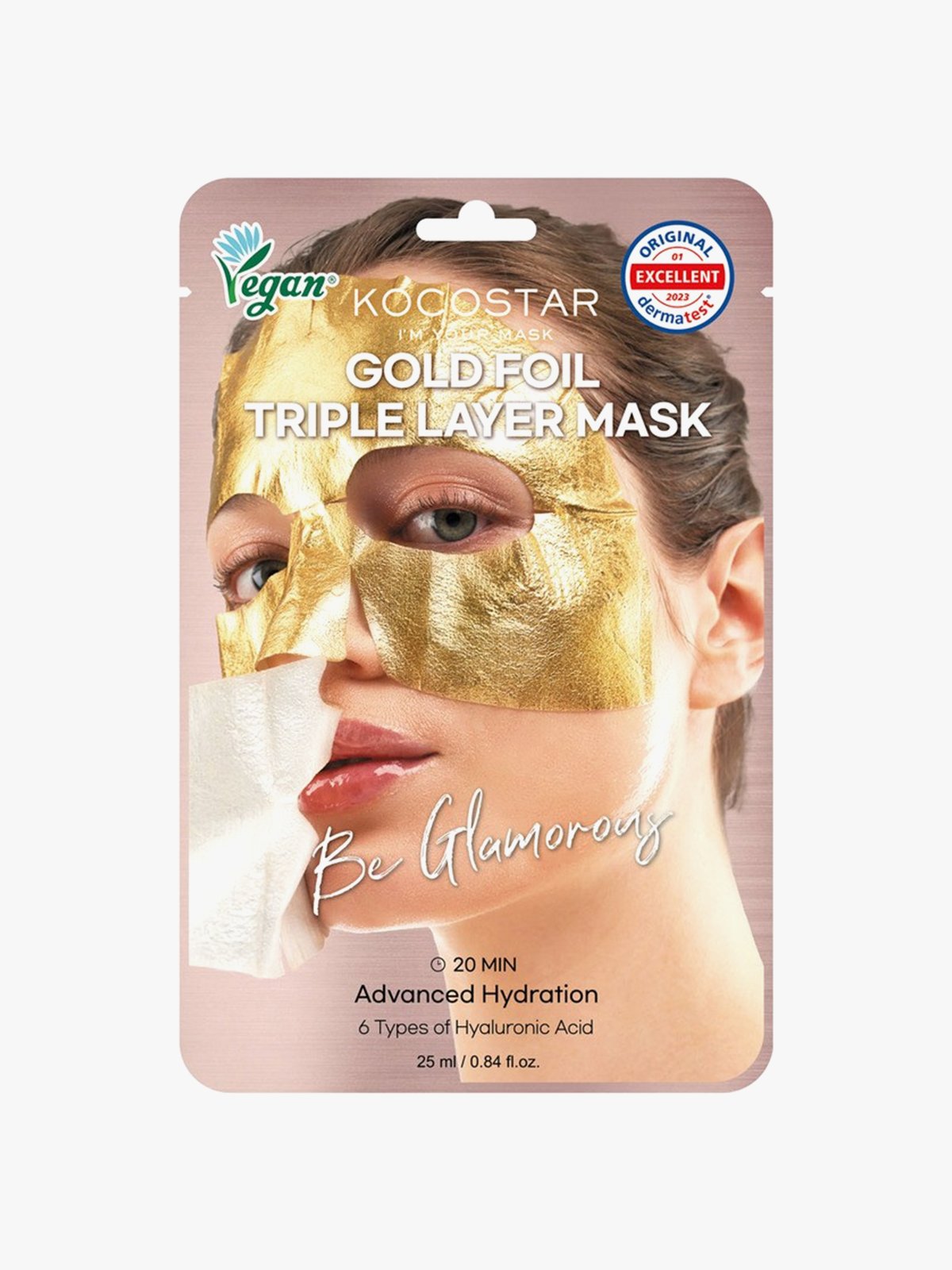 Kocostar Premium Gold Foil Triple Layer Mask Flerfarget