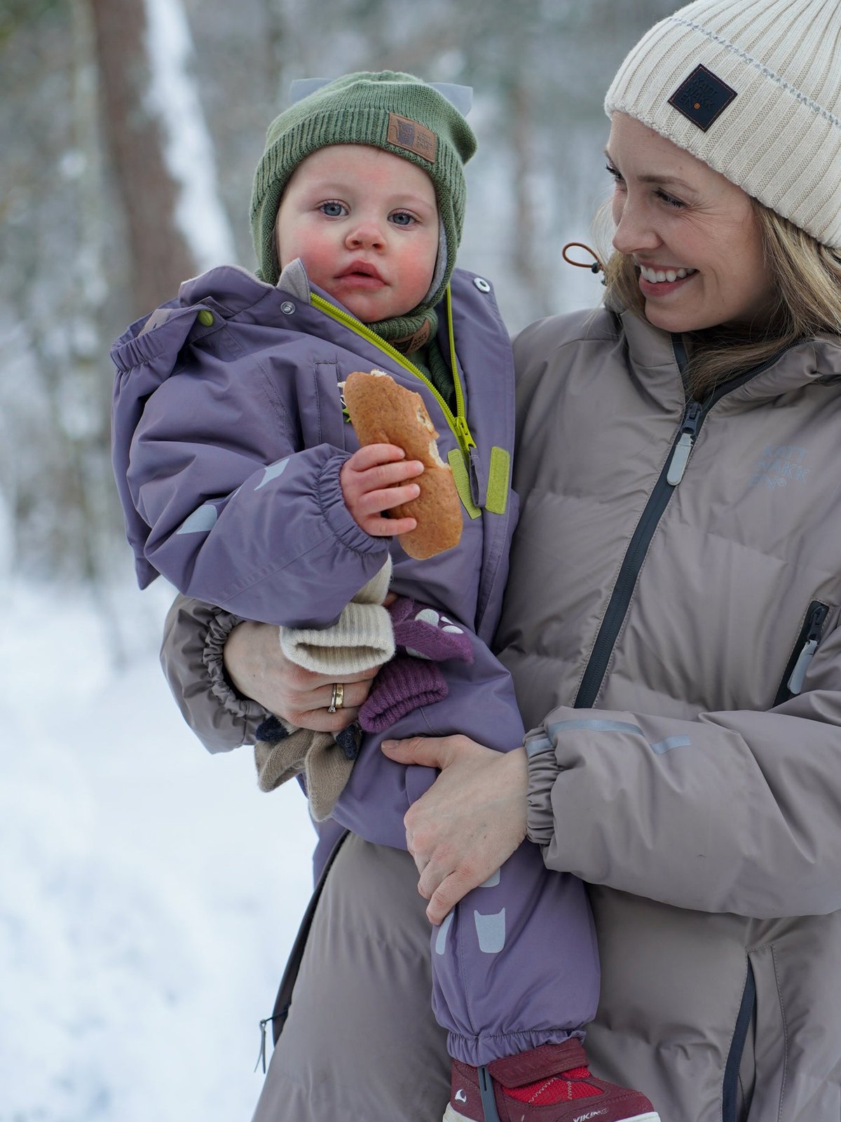 Kattnakken Parkdress Baby Frost Blåbærmelk