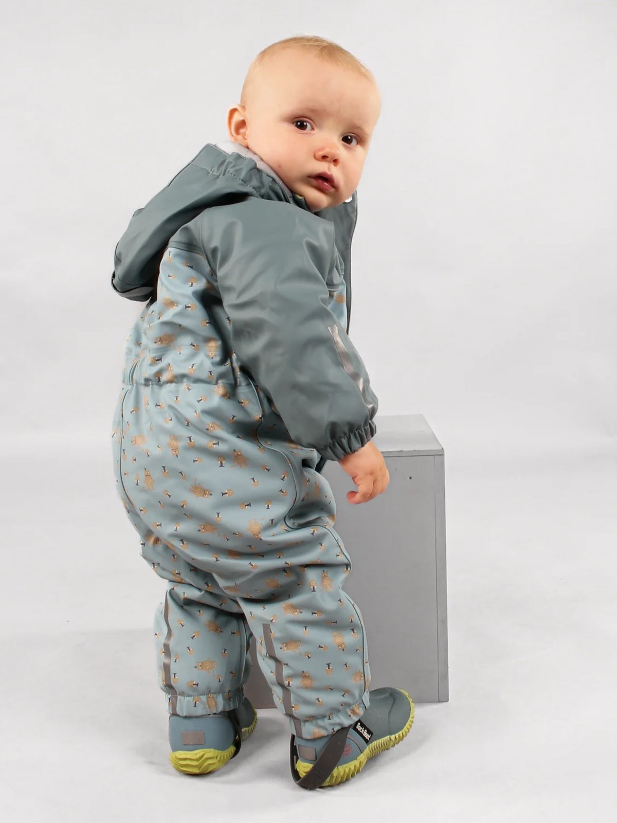 Kattnakken Babyregndress Pytt Hav