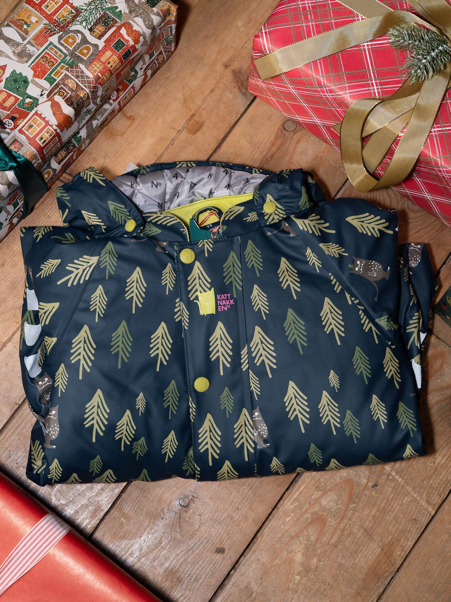 Kattnakken Vinterregndress Slaps Marine