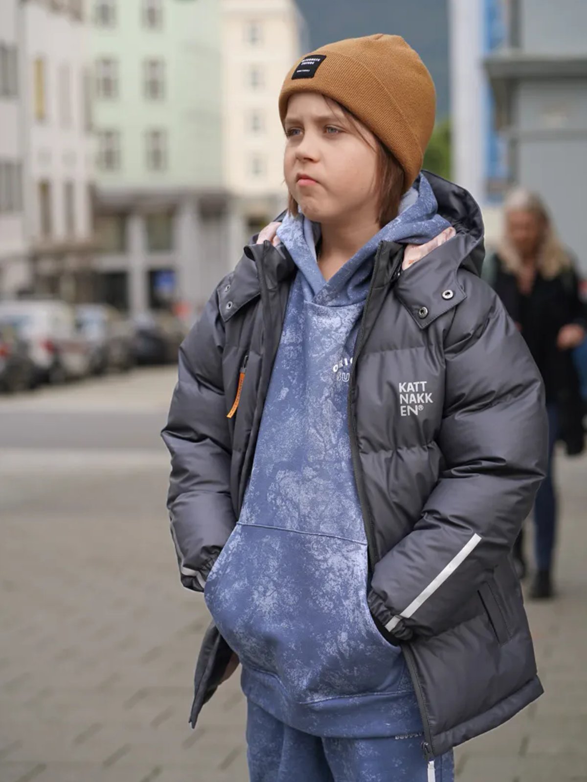 Kattnakken Boblejakke Sludd Junior Kattesvart