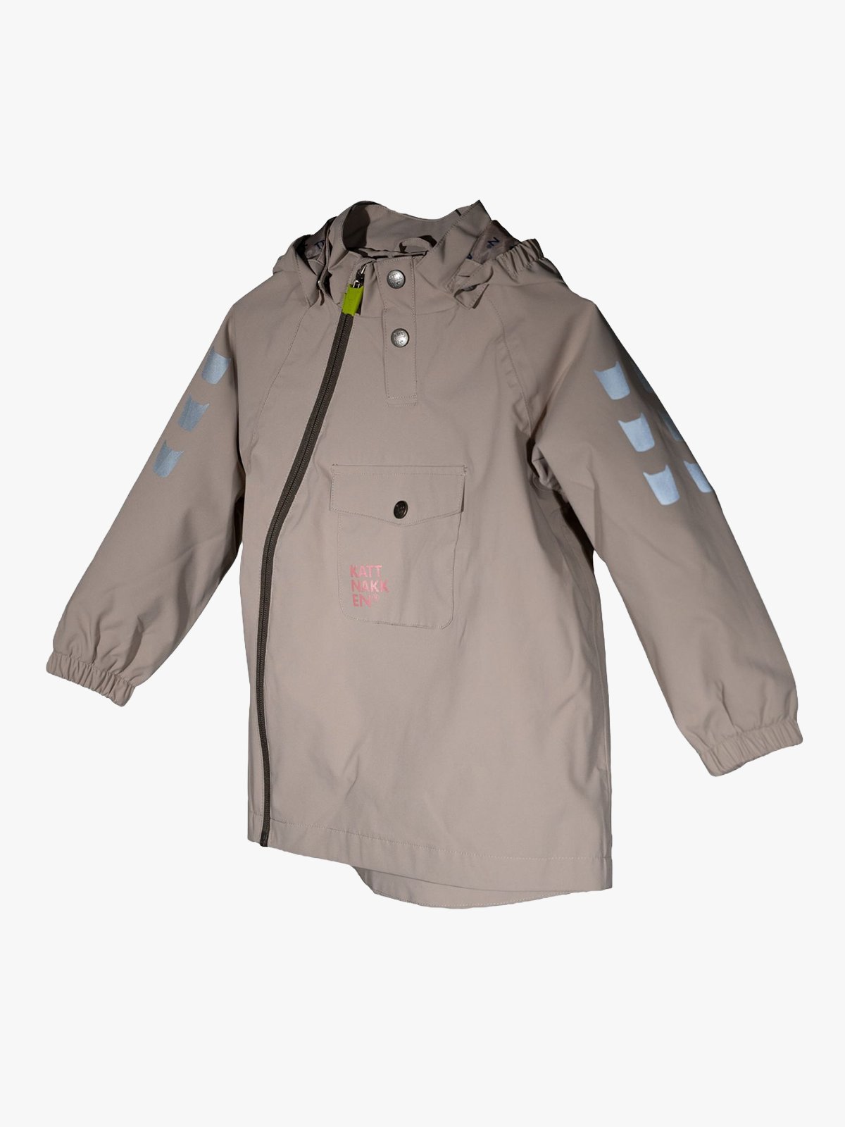 Kattnakken Vindjakke Lys Bark