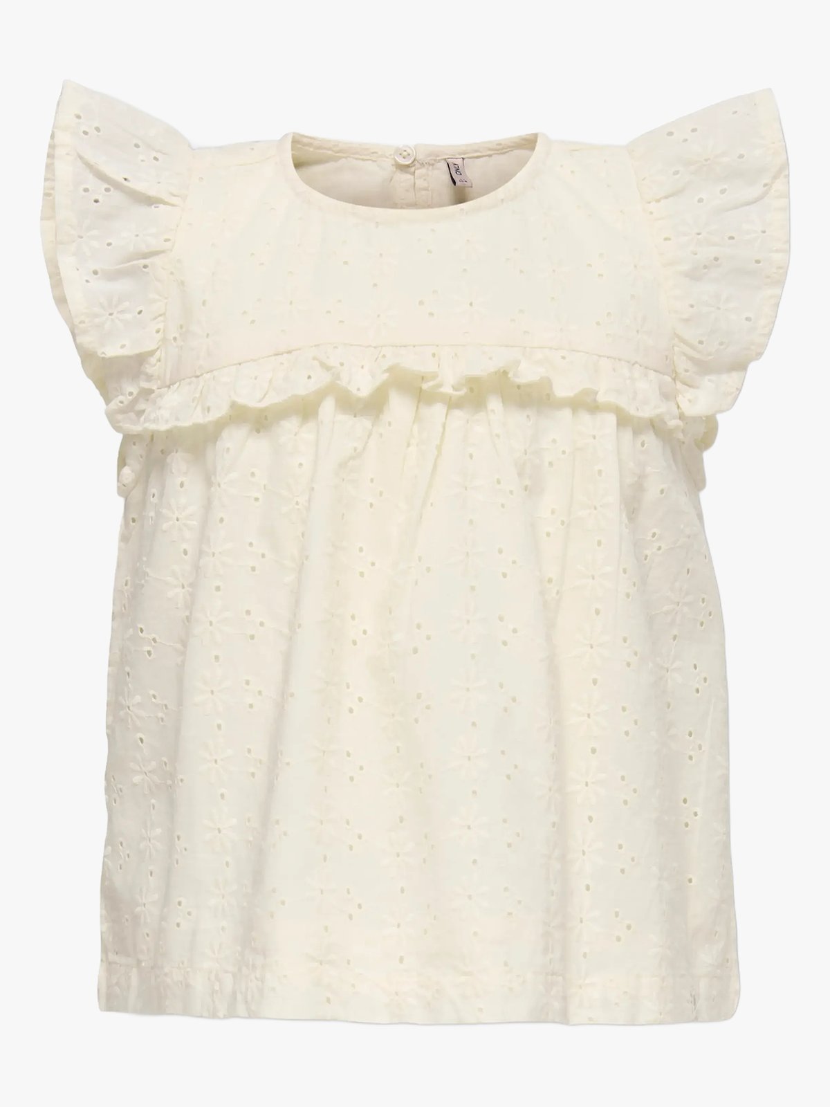 Kids Only Margot Life Short Sleeve Embroidery Top Tofu