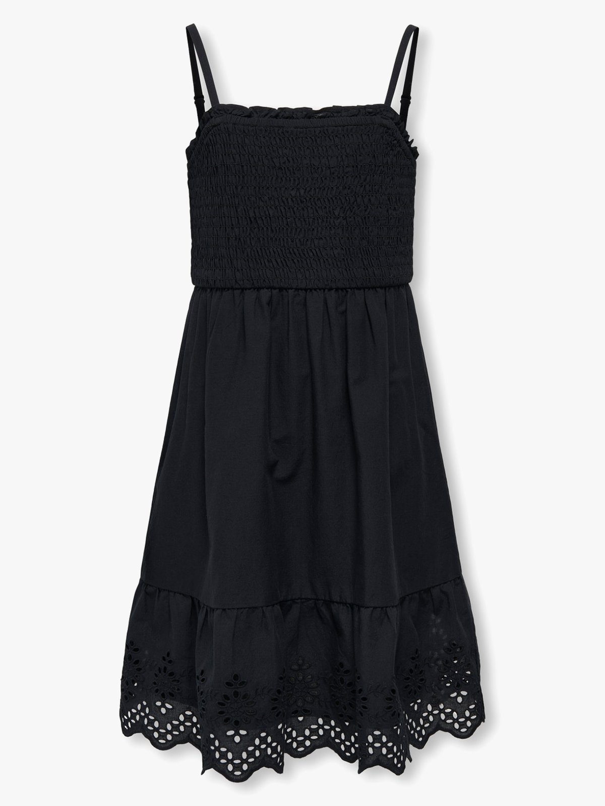 Kids Only Lou Life Embroidery Smock Dress Woven Black