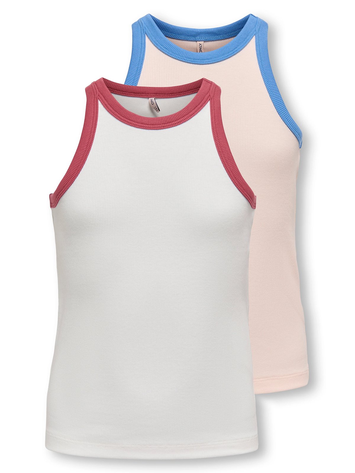 Kids Only Bina Life Rib Tank Top 2-Pack Junior Rose / Mauve Chalk