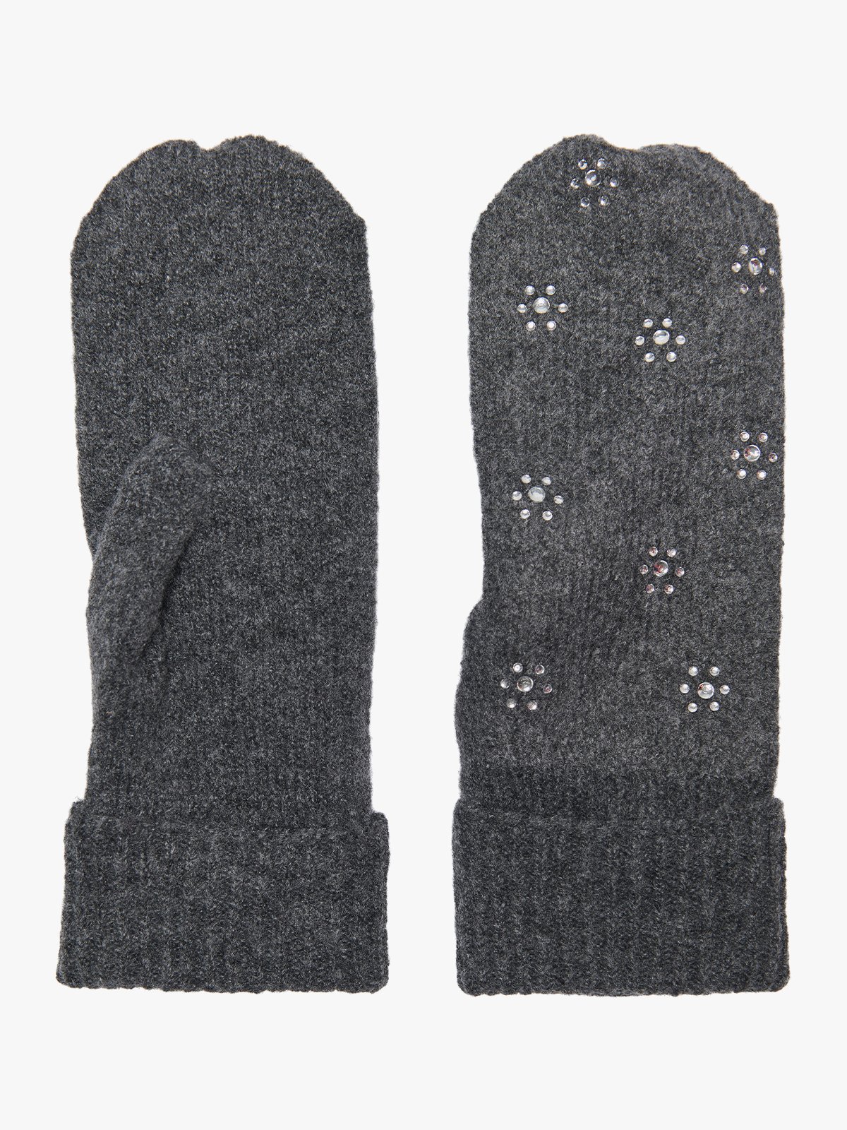 Kids Only Chyna Life Knit Soft Mittens Dark Grey Melange
