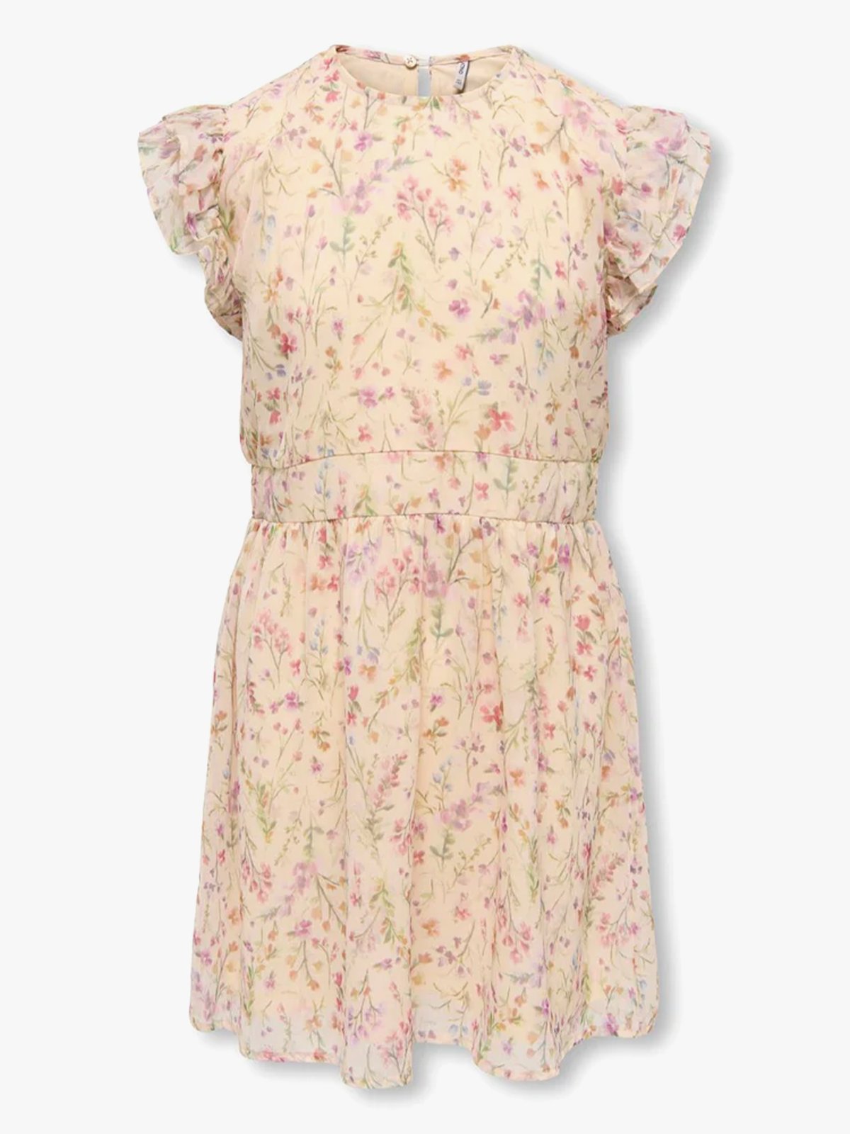 Kids Only Asta Life Short Sleeve Dress White / Summer Flowers