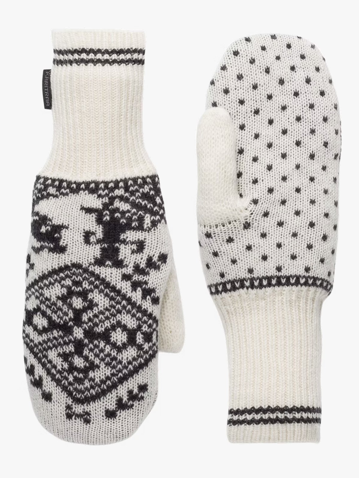 Kari Traa Saga Knit Mittens Off White
