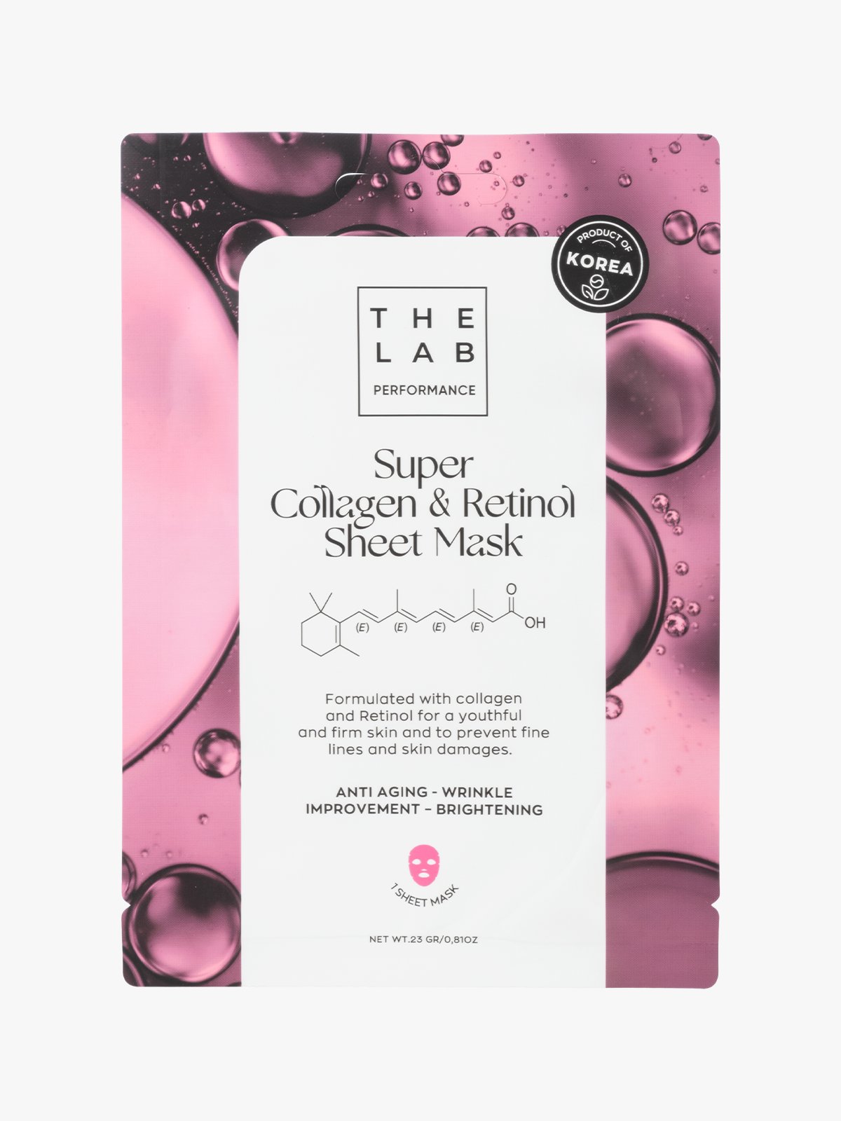 The Lab Performance Super Collagen & Retinol Sheet Mask Flerfarget