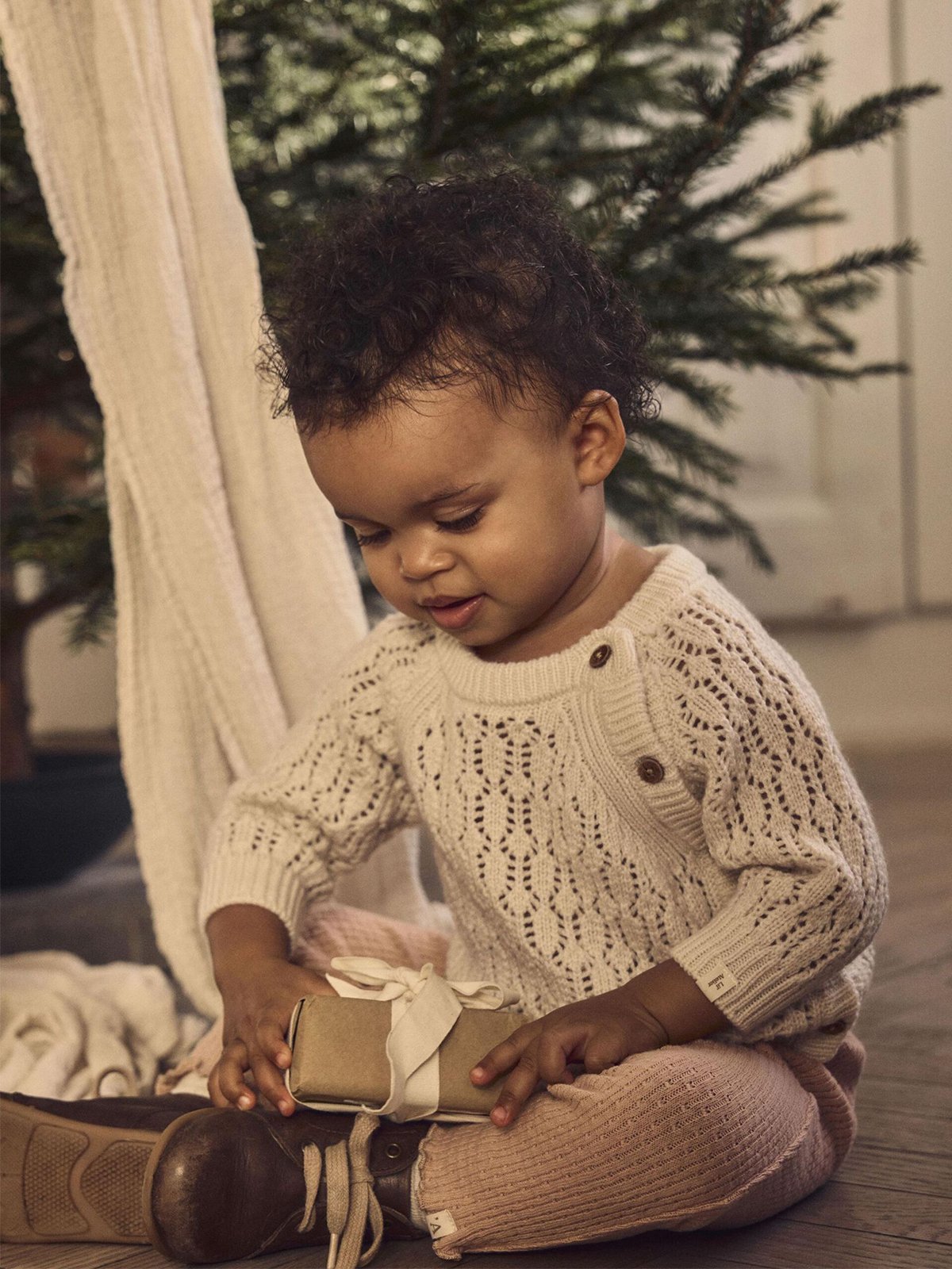 Lil- Atelier Renessa Long Sleeve Wrap Knit Turtledove