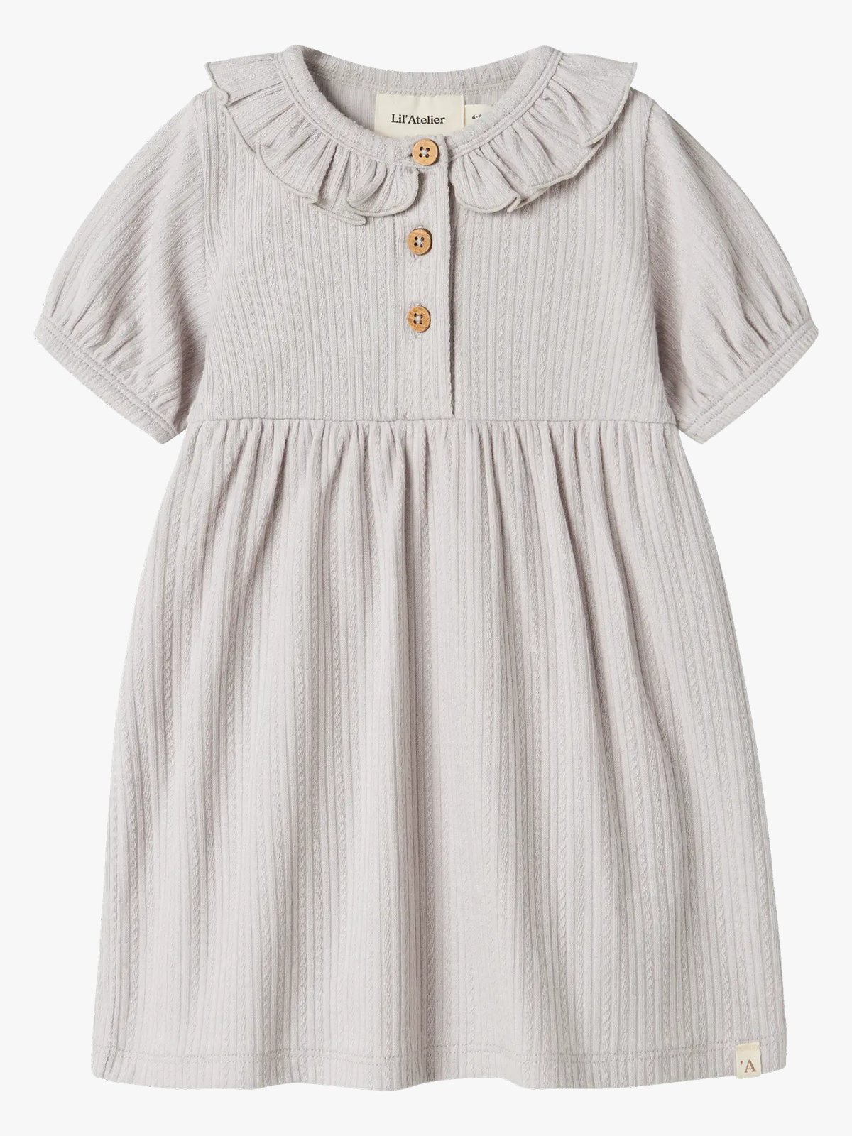 Lil- Atelier Fleura Short Sleeve Body Dress VaporBlue