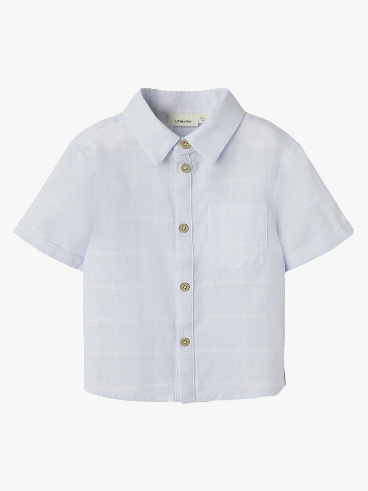 Lil- Atelier Frido Short Sleeve Loose Shirt Ancient Water