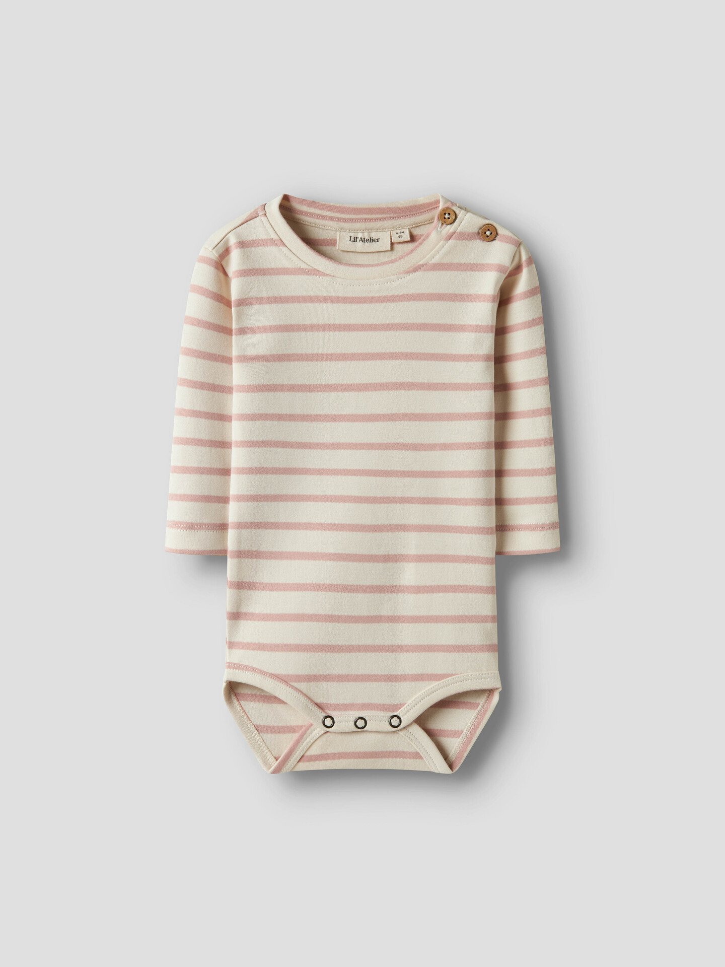 Lil- Atelier Limia Long Sleeve Body Turtledove / Misty Rose