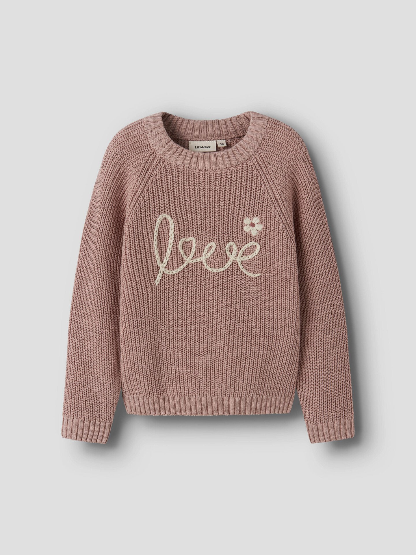 Lil- Atelier Emlen Emb Knit Misty Rose
