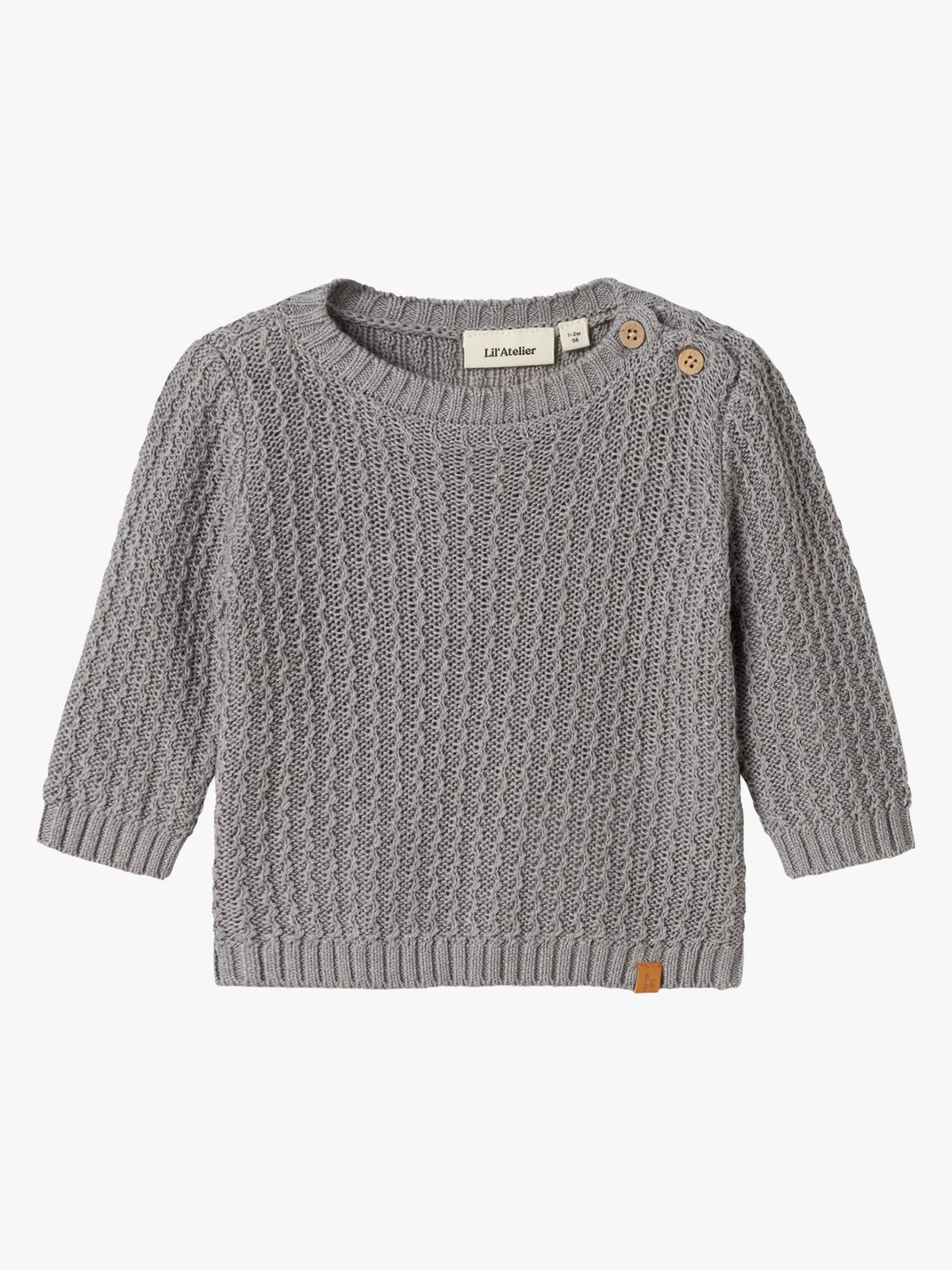 Lil- Atelier Kanto Long Sleeve Knit Ultimate grey