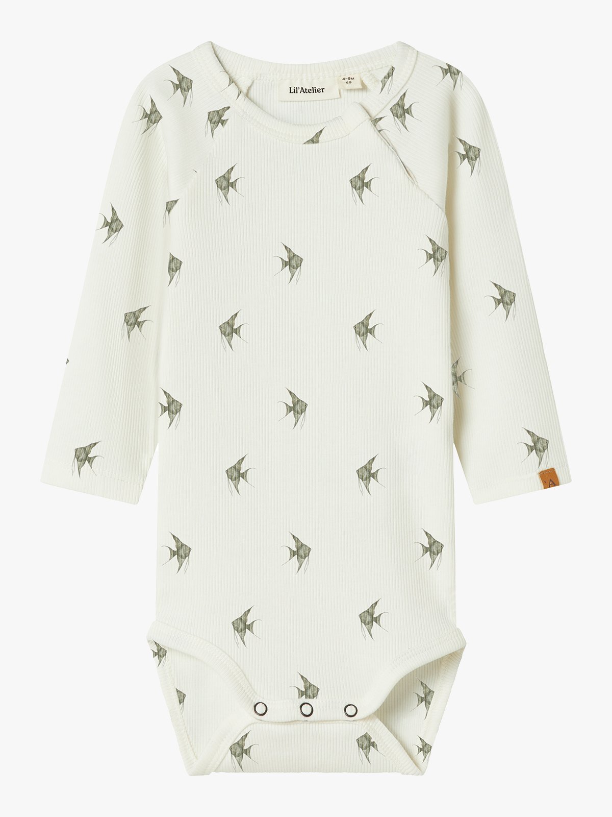 Lil- Atelier Lavo Eni Long Sleeve Slim Body Coconut Milk