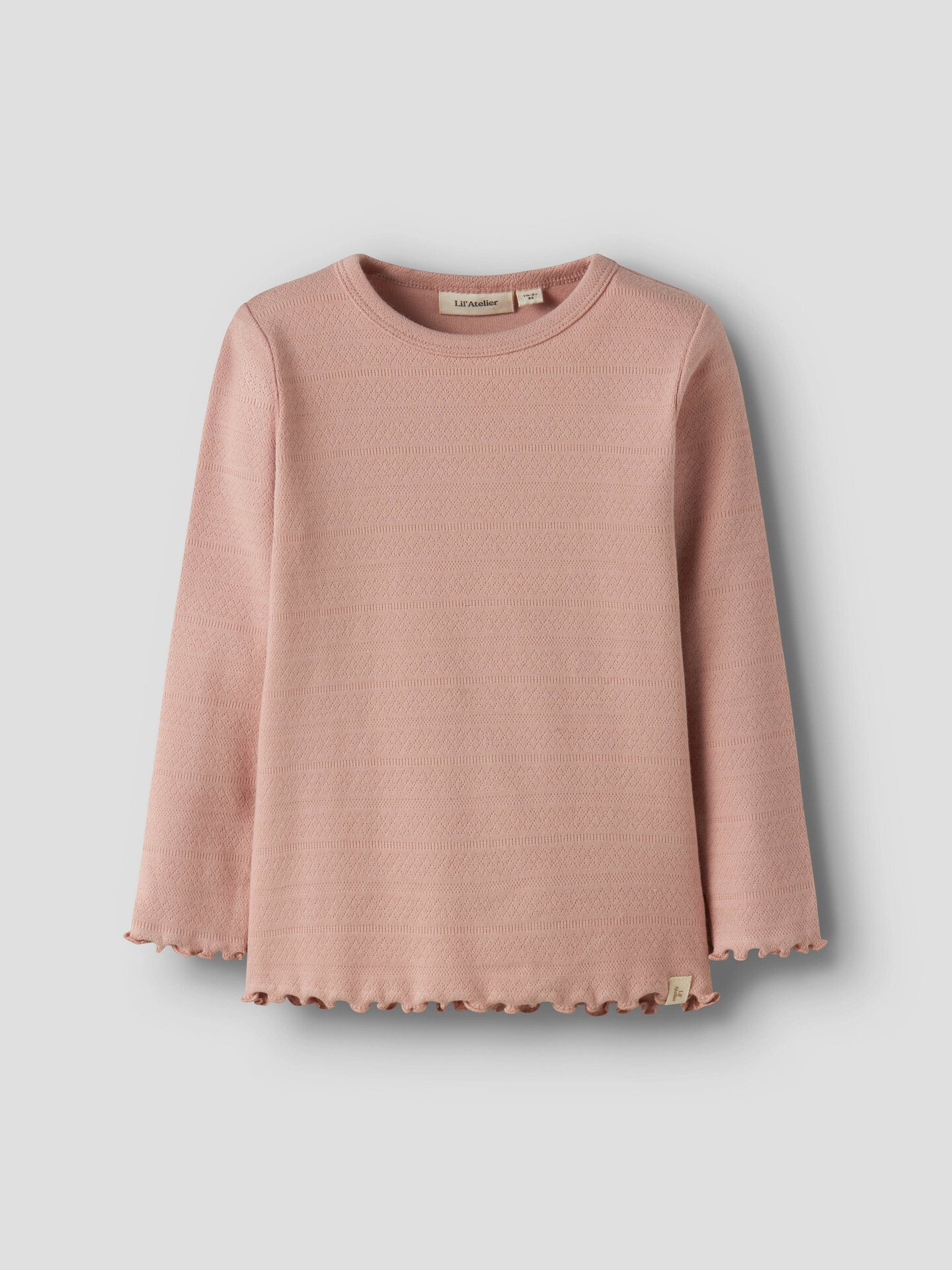 Lil- Atelier Dimia Long Sleeve Slim Top Misty Rose