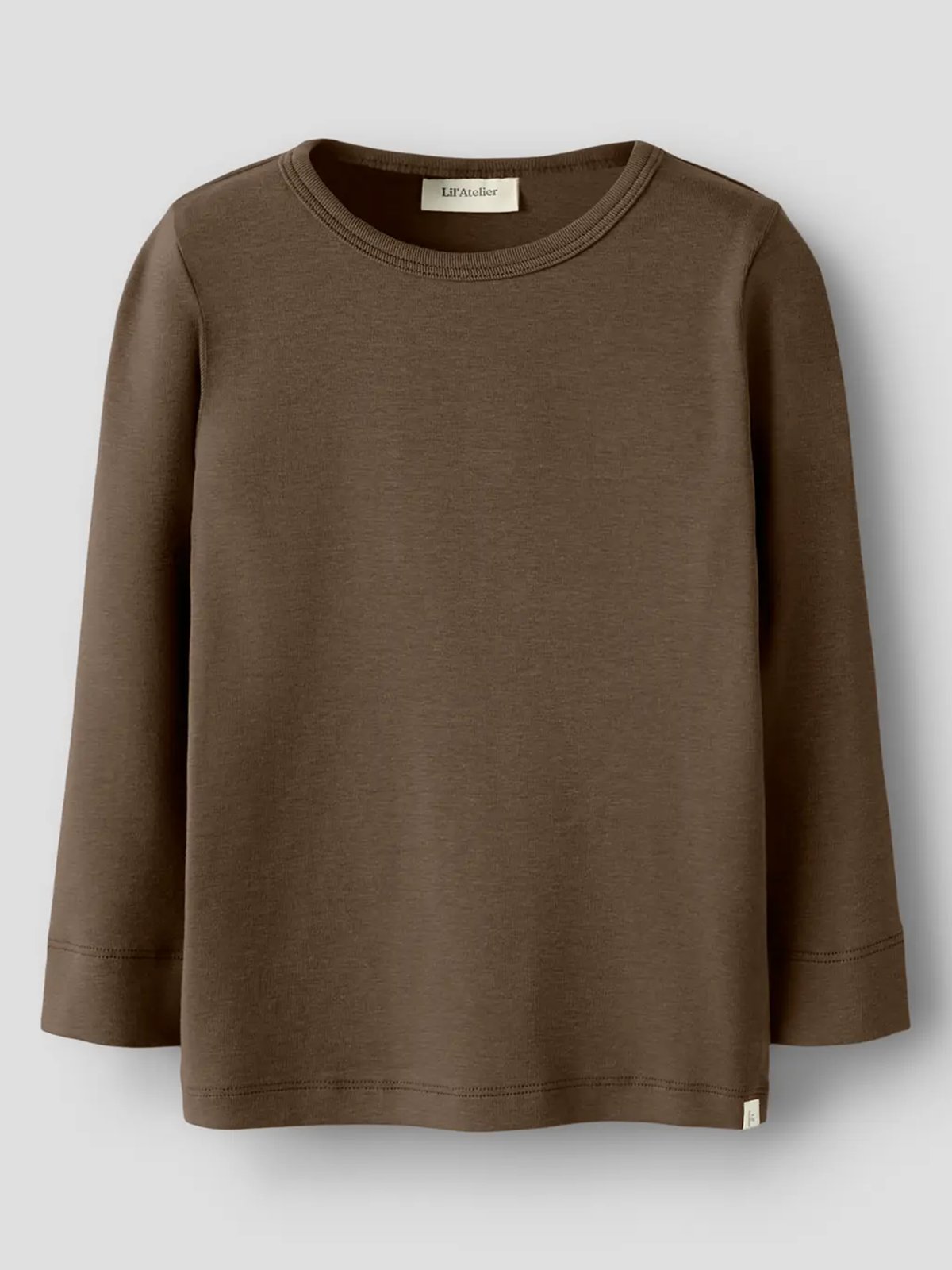 Lil- Atelier Gayo Long Sleeve Slim Top Brun