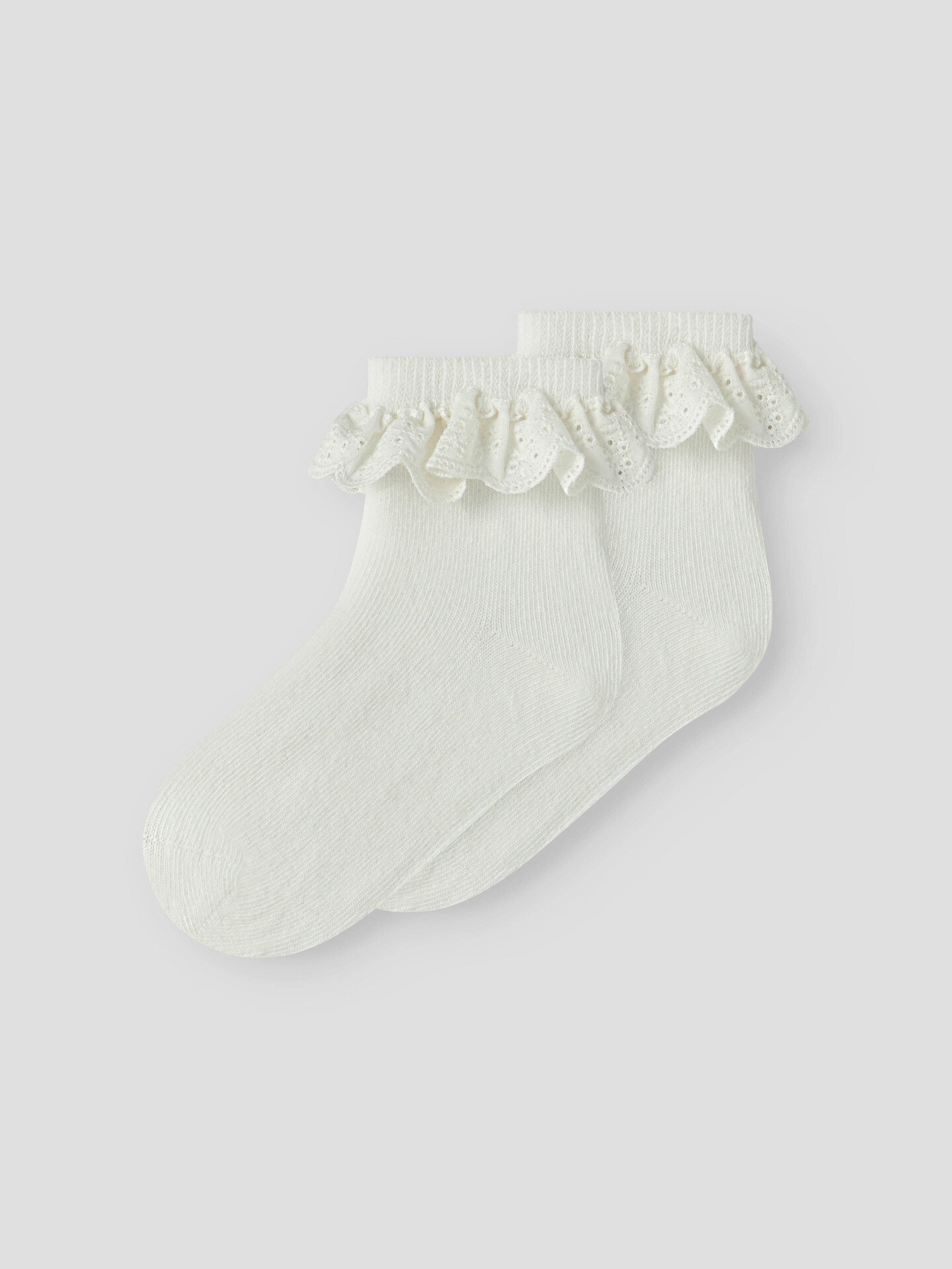 Lil- Atelier Dertrud 2 Pack Sock Coconut Milk