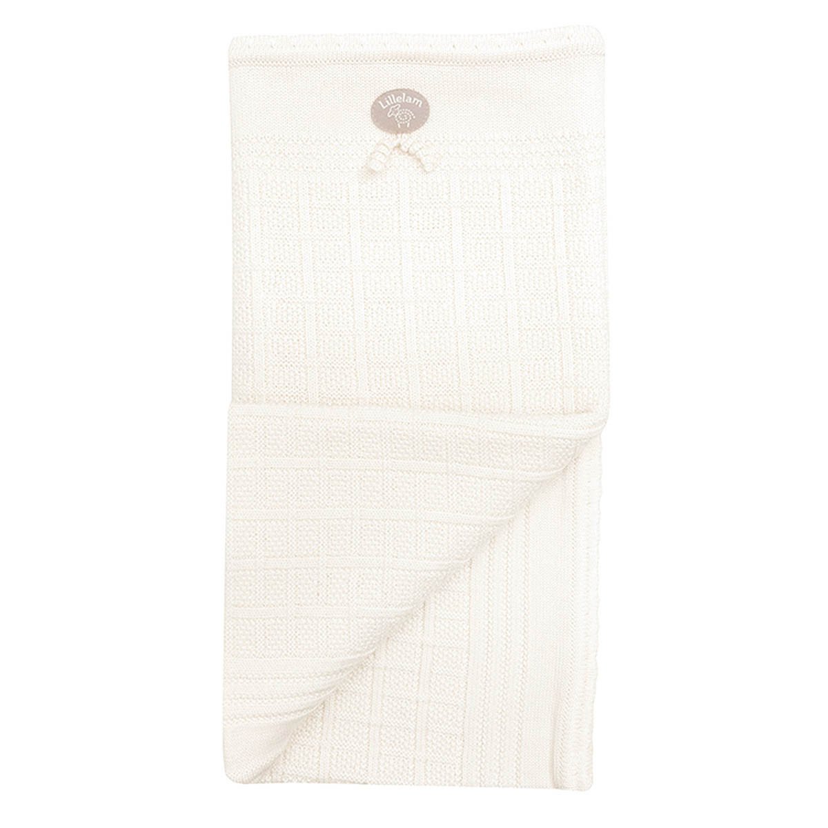 Lillelam Pledd classic Hvit