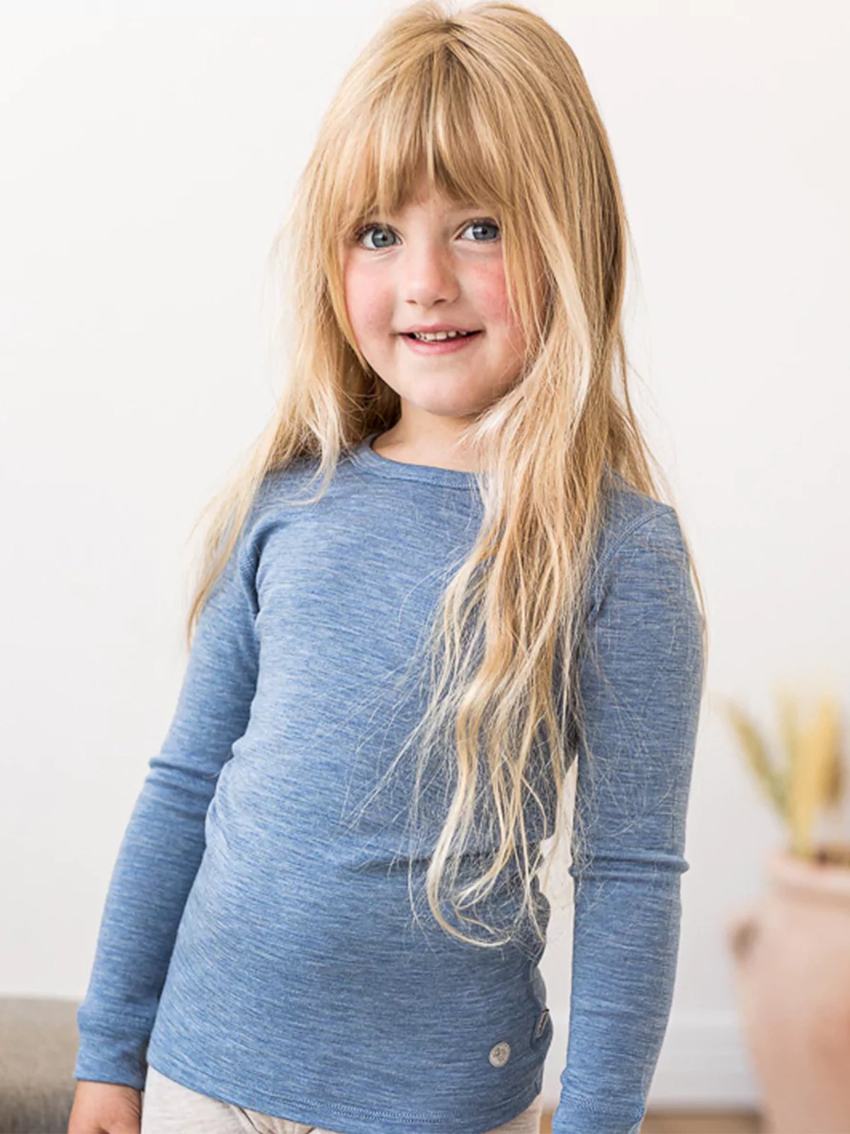 Lillelam Ulltrøye Mellomblå