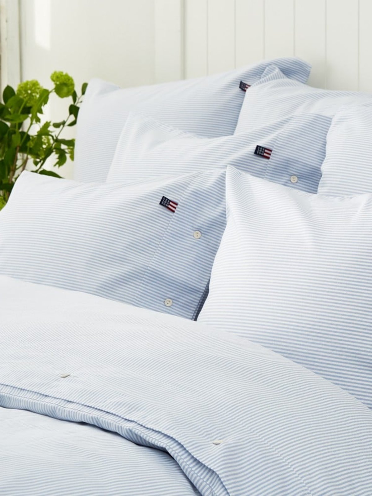Lexington Pin Point Blue/White Duvet Blå / Hvit 200x220