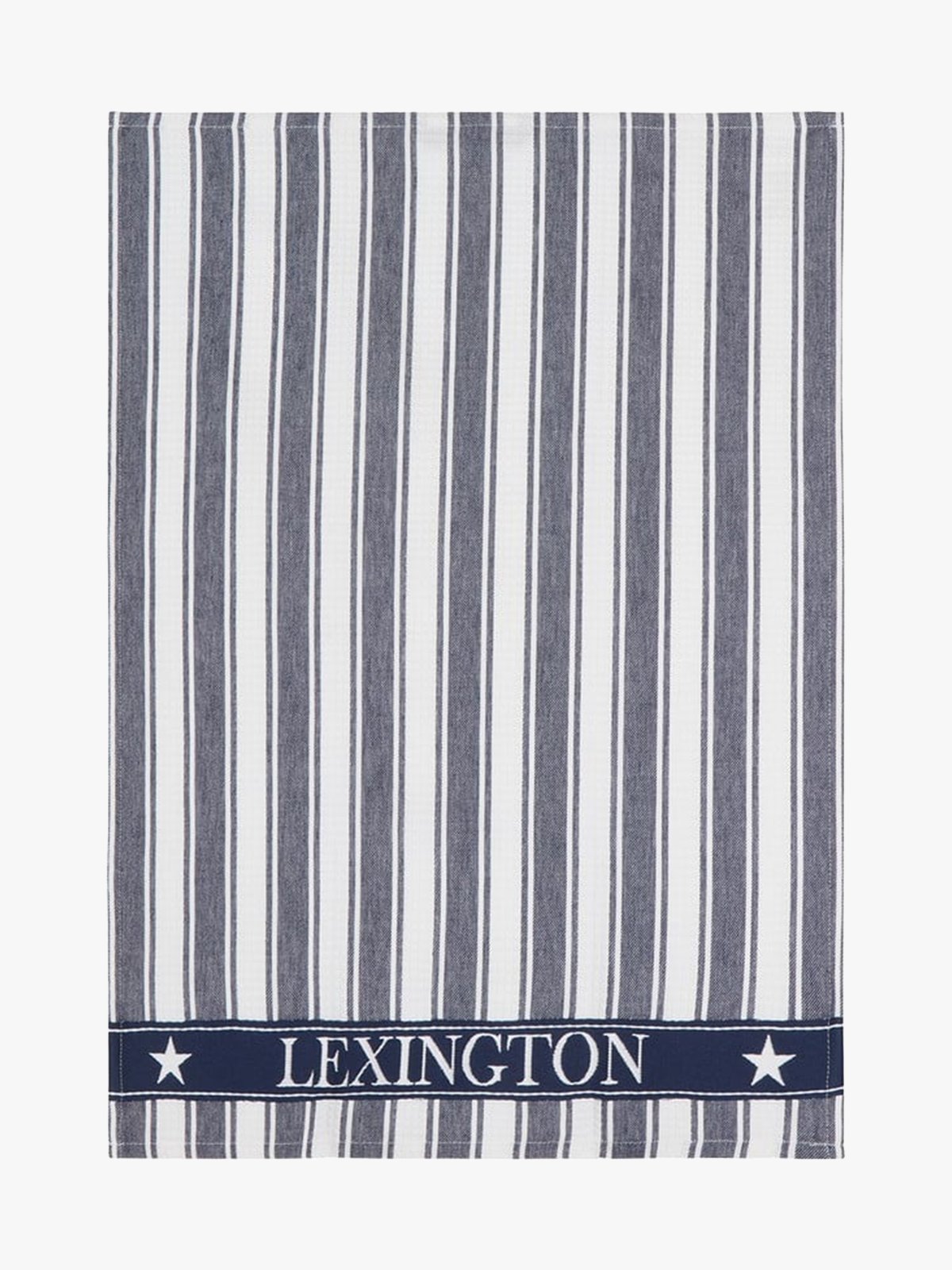 Lexington Icons Cotton Twill Waffle Striped Kitchen Towel 50x70 Dress Blue / White