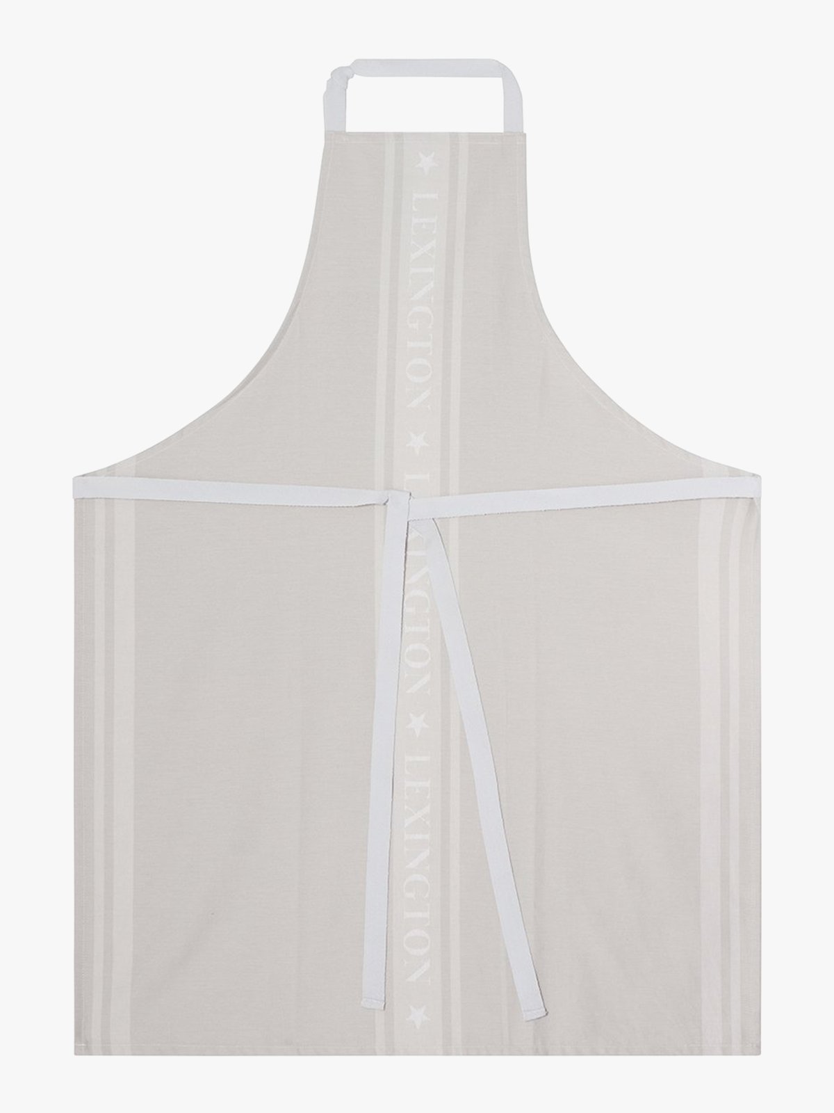 Lexington Icons Cotton Jacquard Star Apron Beige